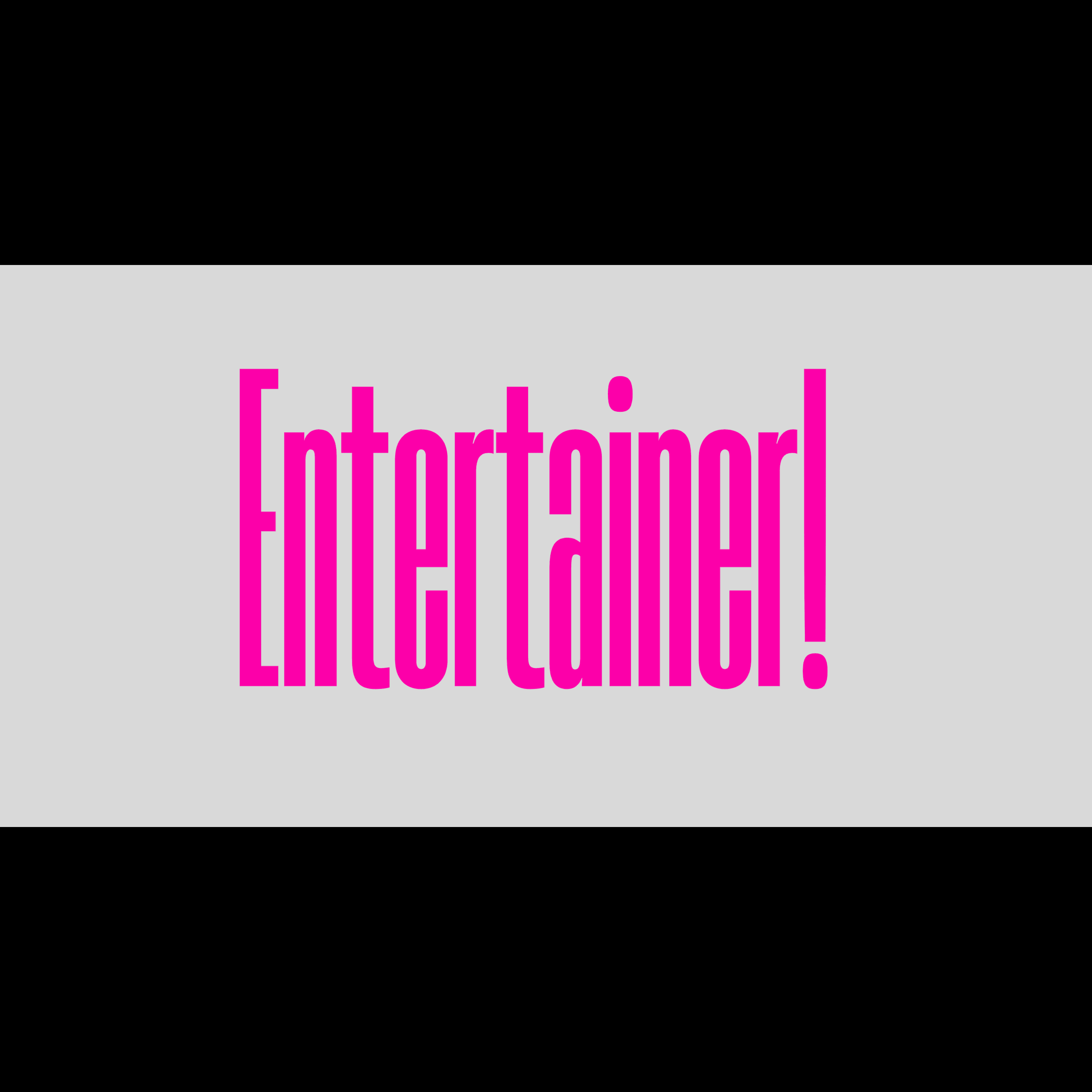 Entertainer artwork
