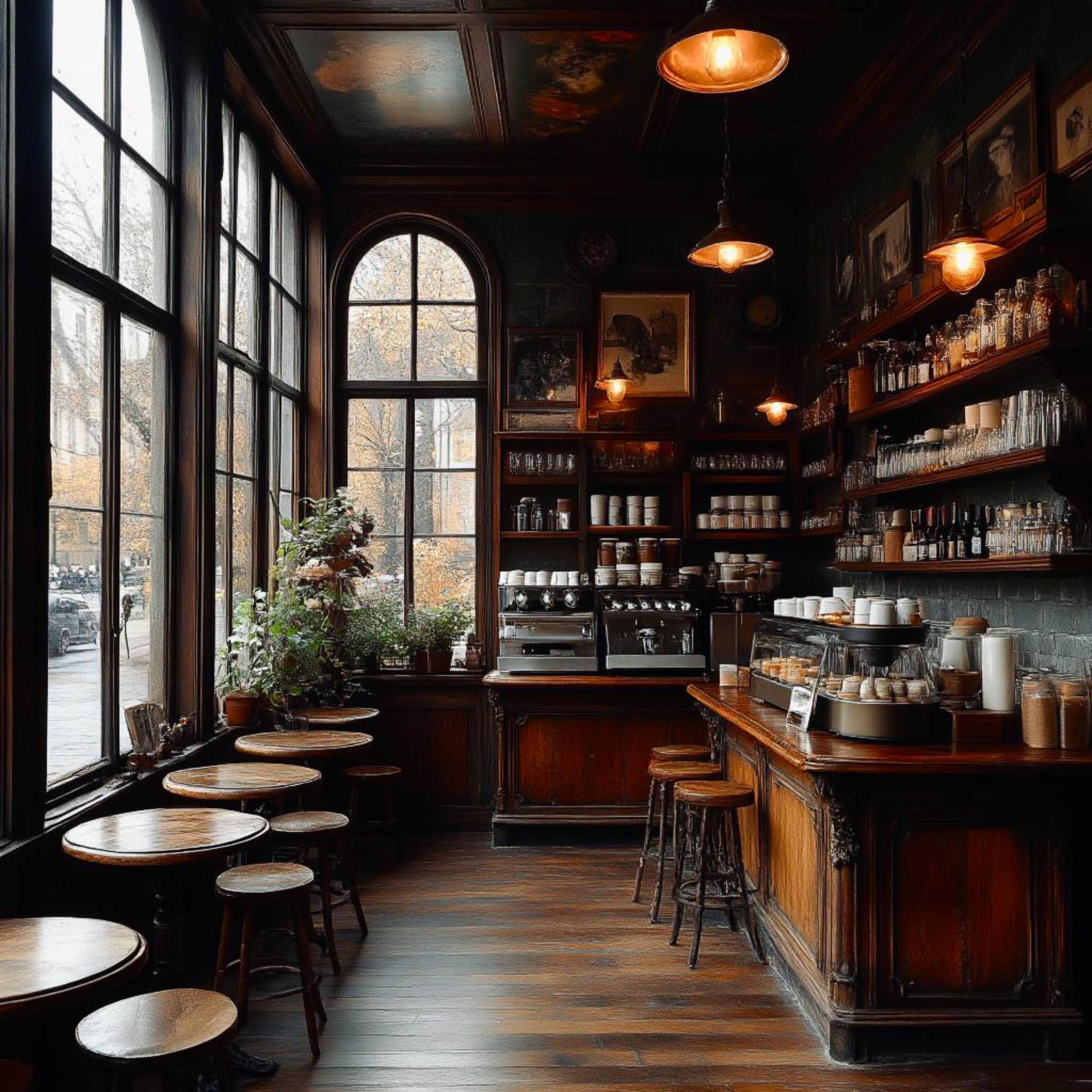 Lounge jazz vibes for a warm coffee shop atmosphere artwork