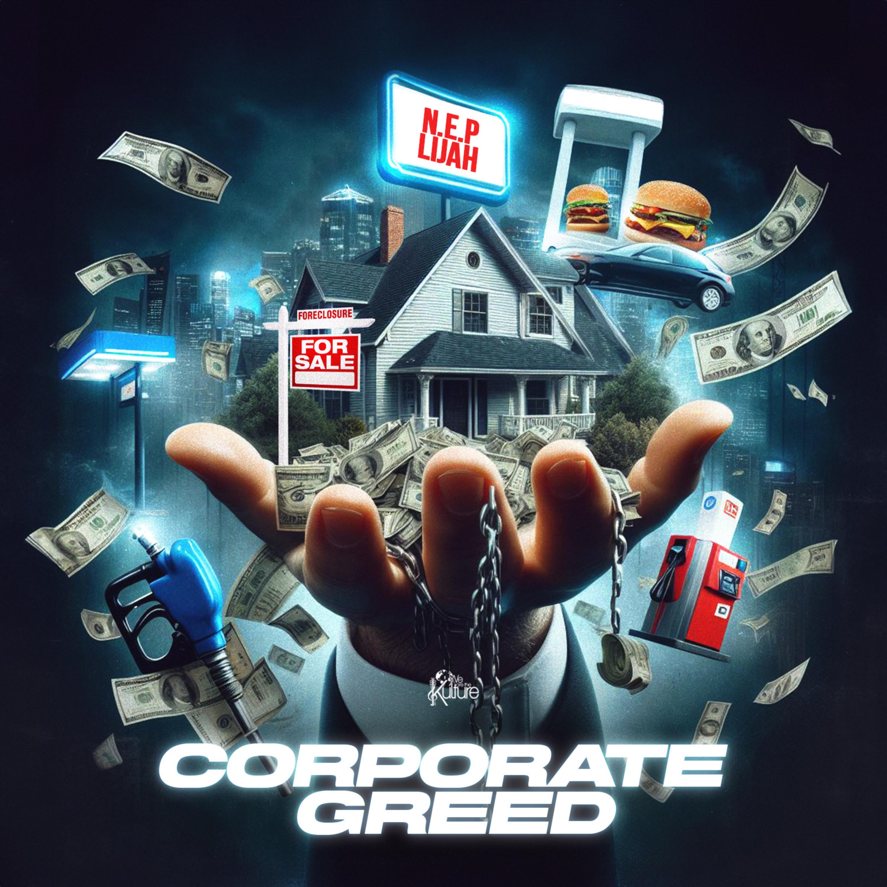 CORPORATE GREED artwork