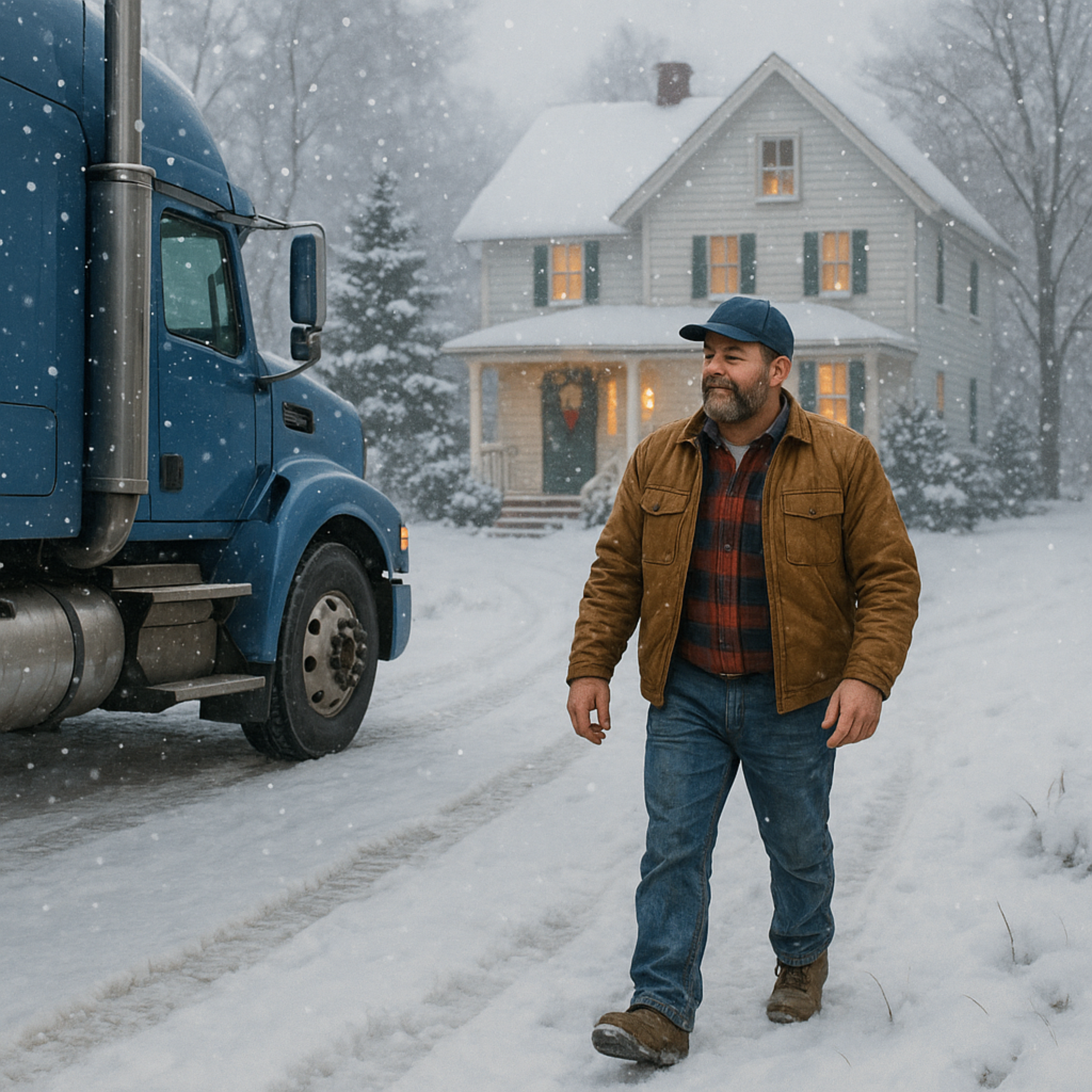 I be home for the holidays (truck drivers edition) artwork