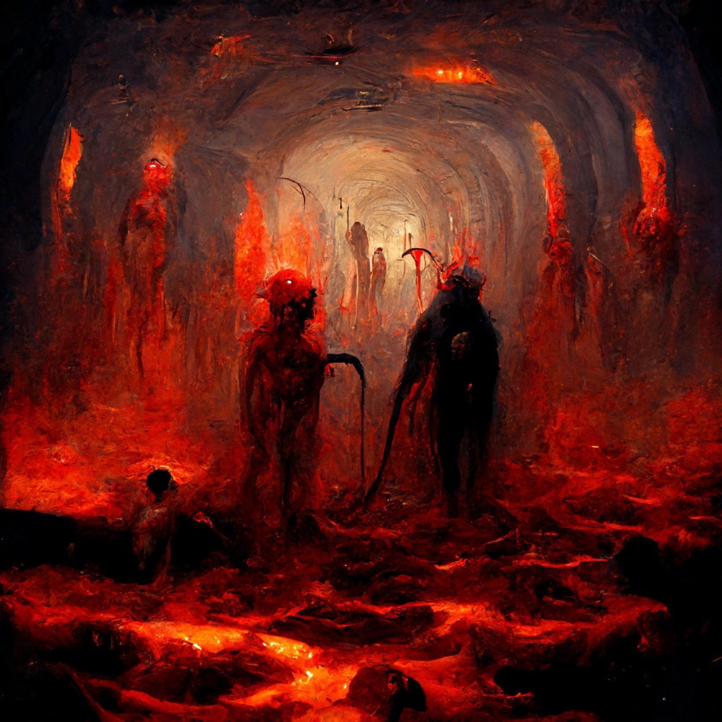 Transcendence Unmasked : Awakening to Divinity Within Hell's Embrace artwork
