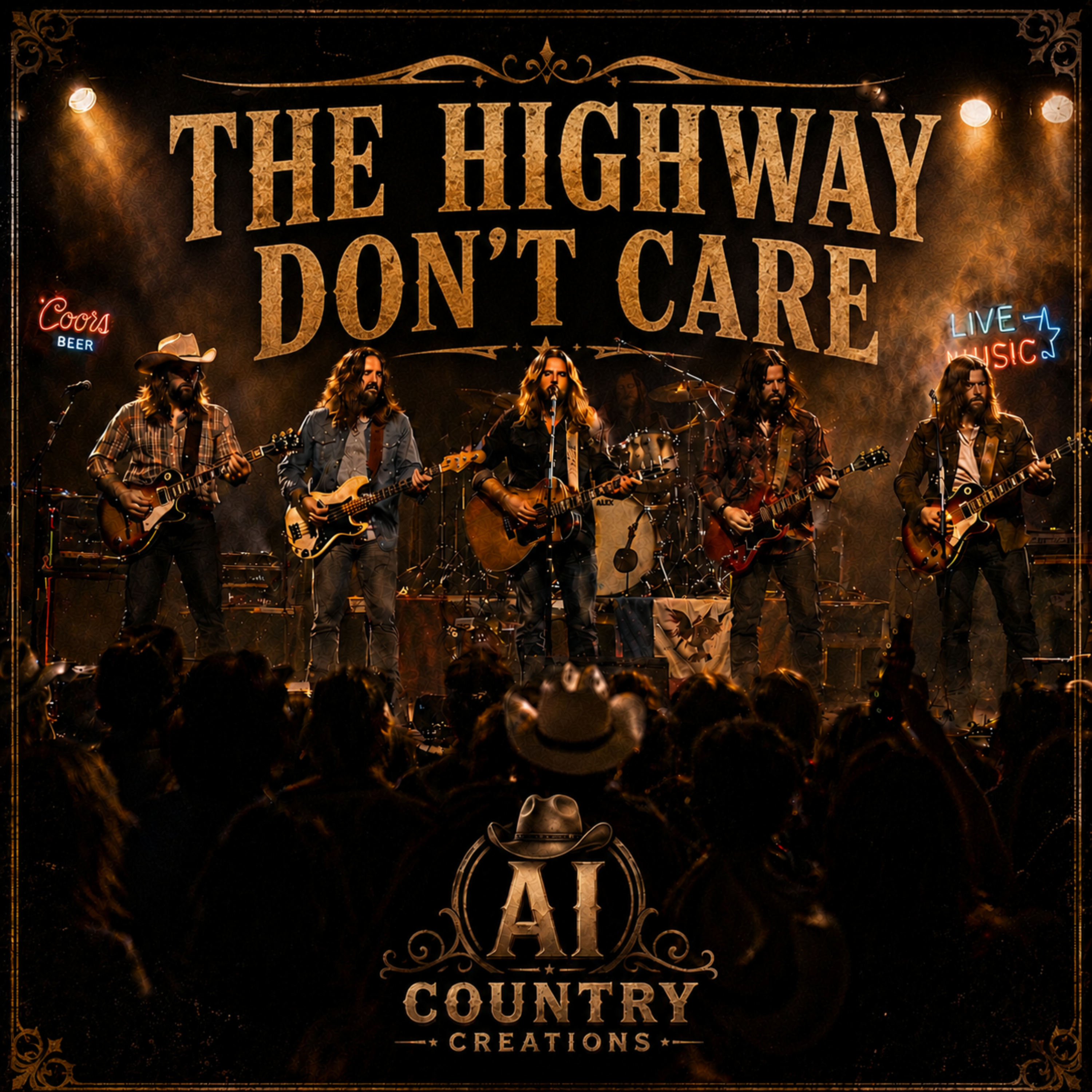 The Highway Don't Care by AI Country Creations cover art