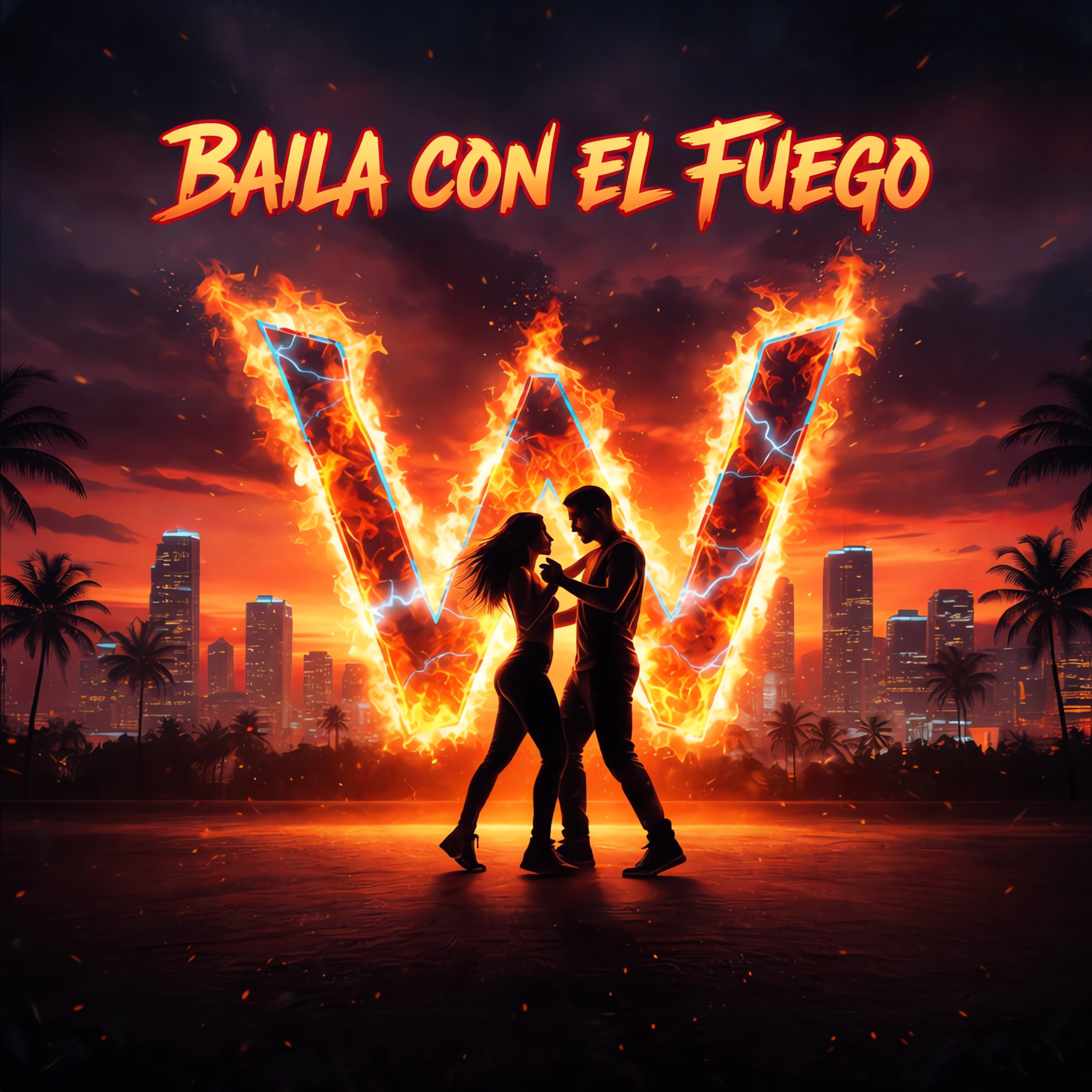 Baila con el fuego artwork