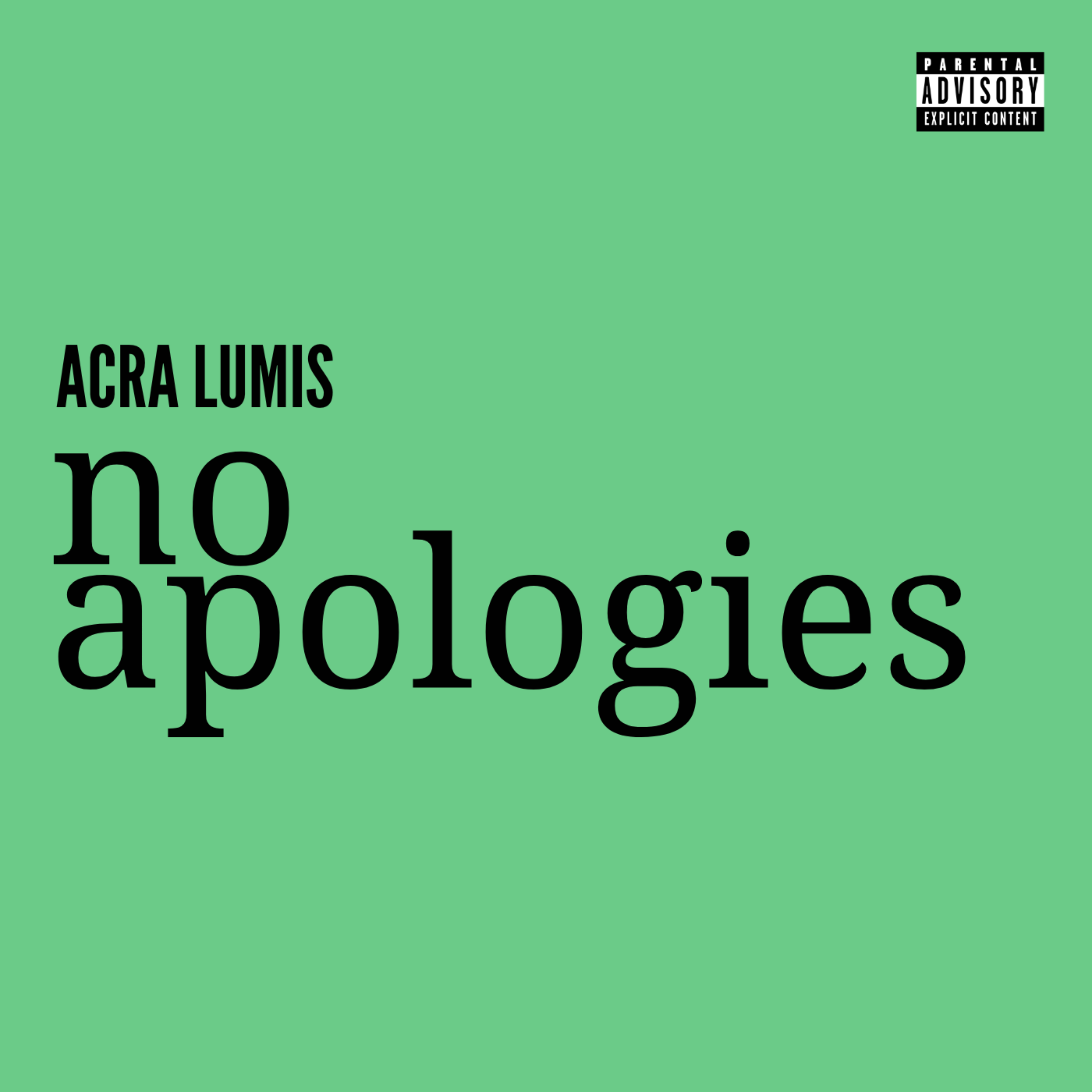 No Apologies artwork