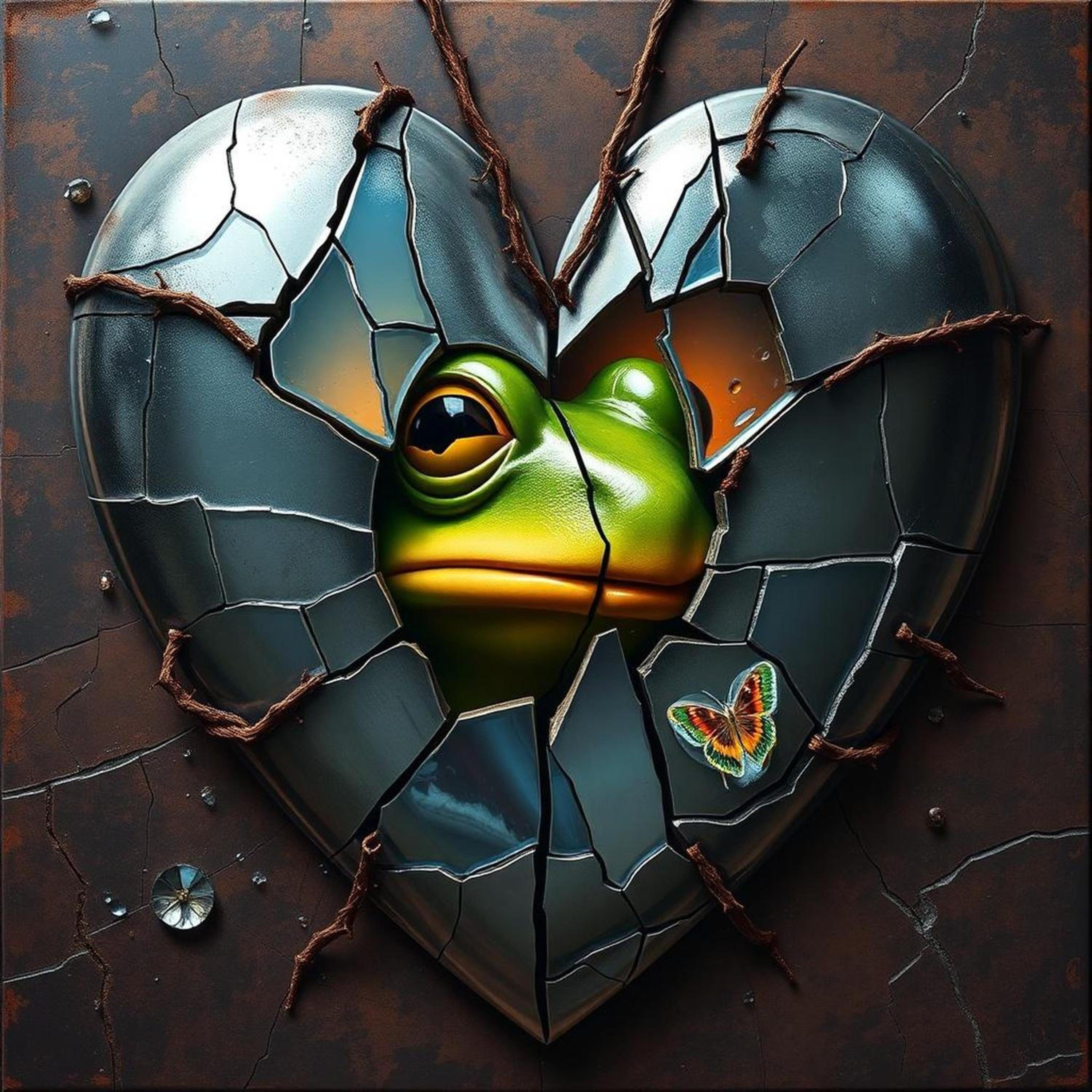 BEHIND THE BARS THE HEART. artwork