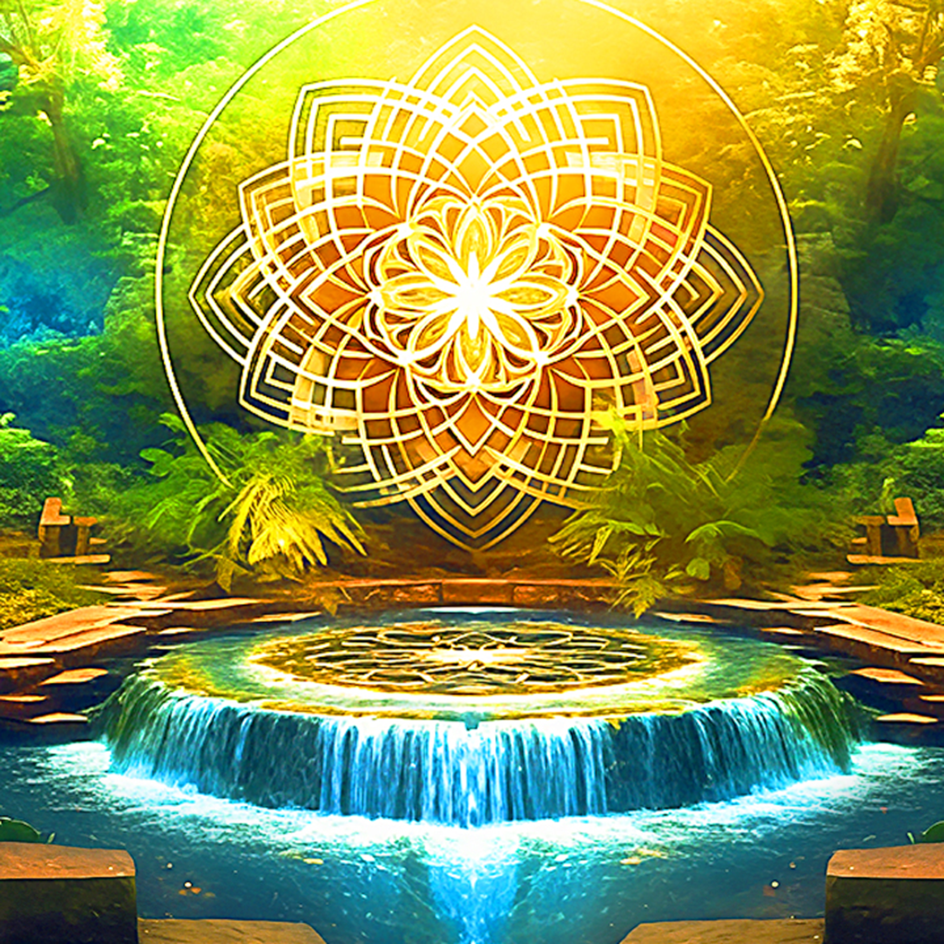 444 Hz Frequency Spiritual Energy artwork