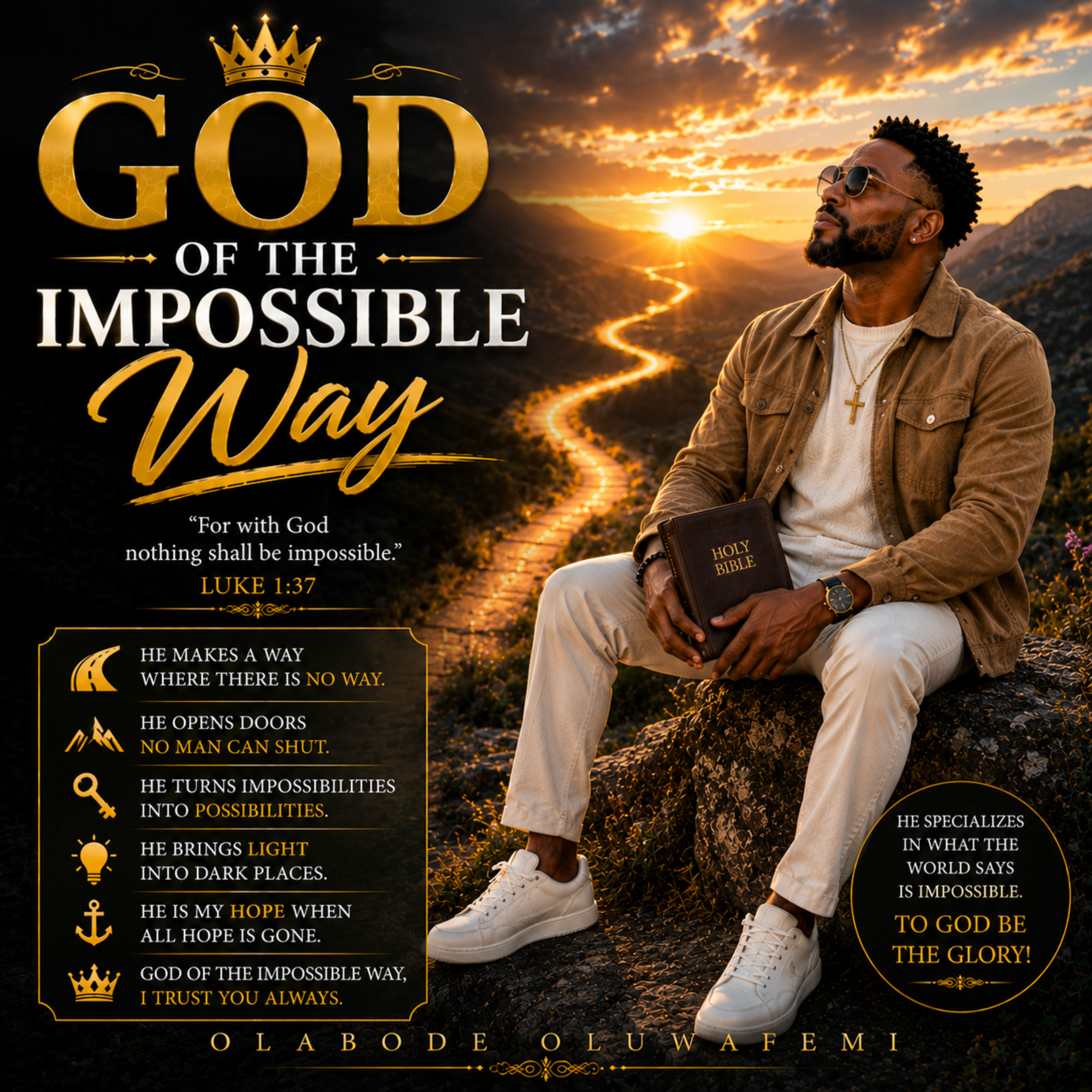 God of the Impossible Way by olabode oluwafemi cover art