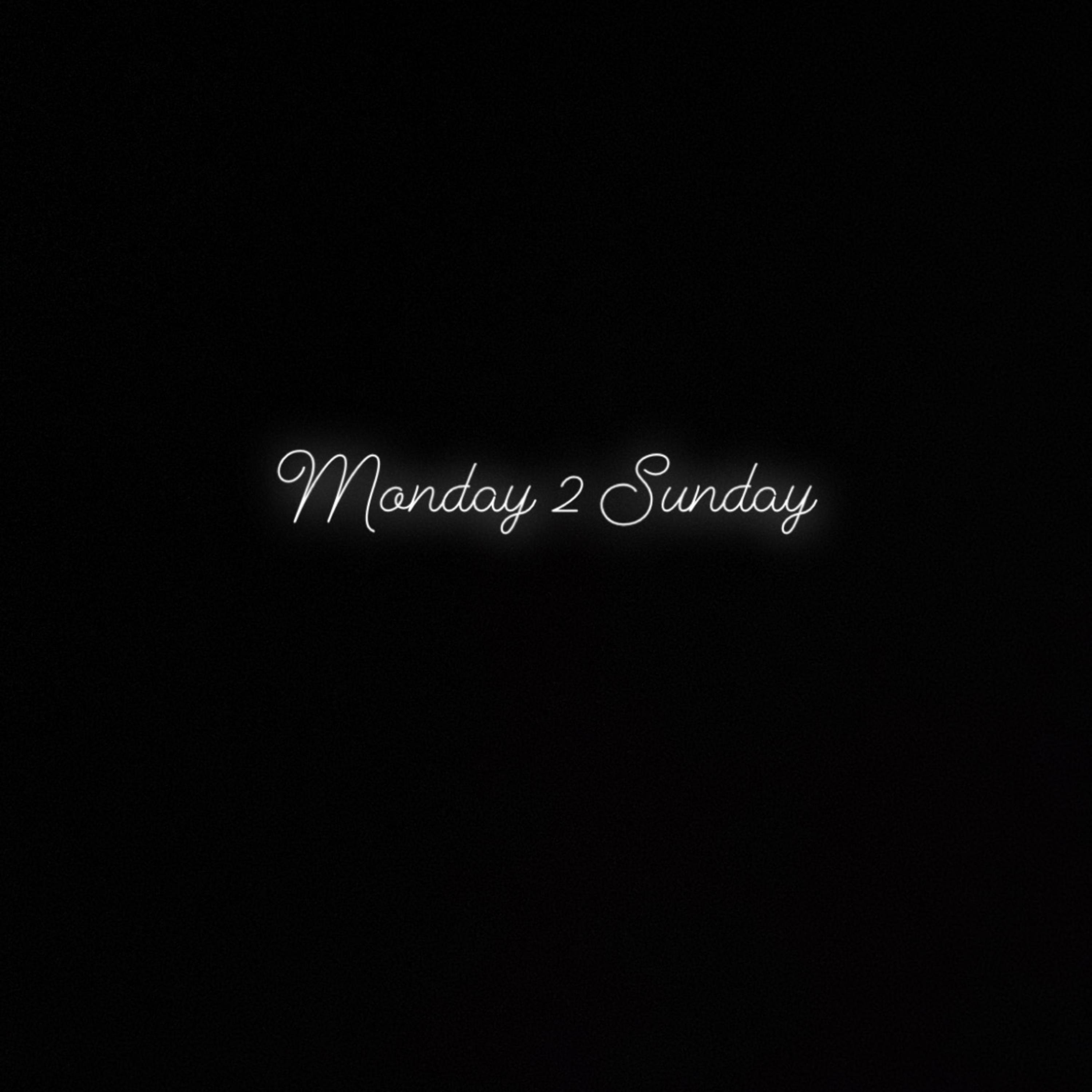 Monday 2 Sunday artwork