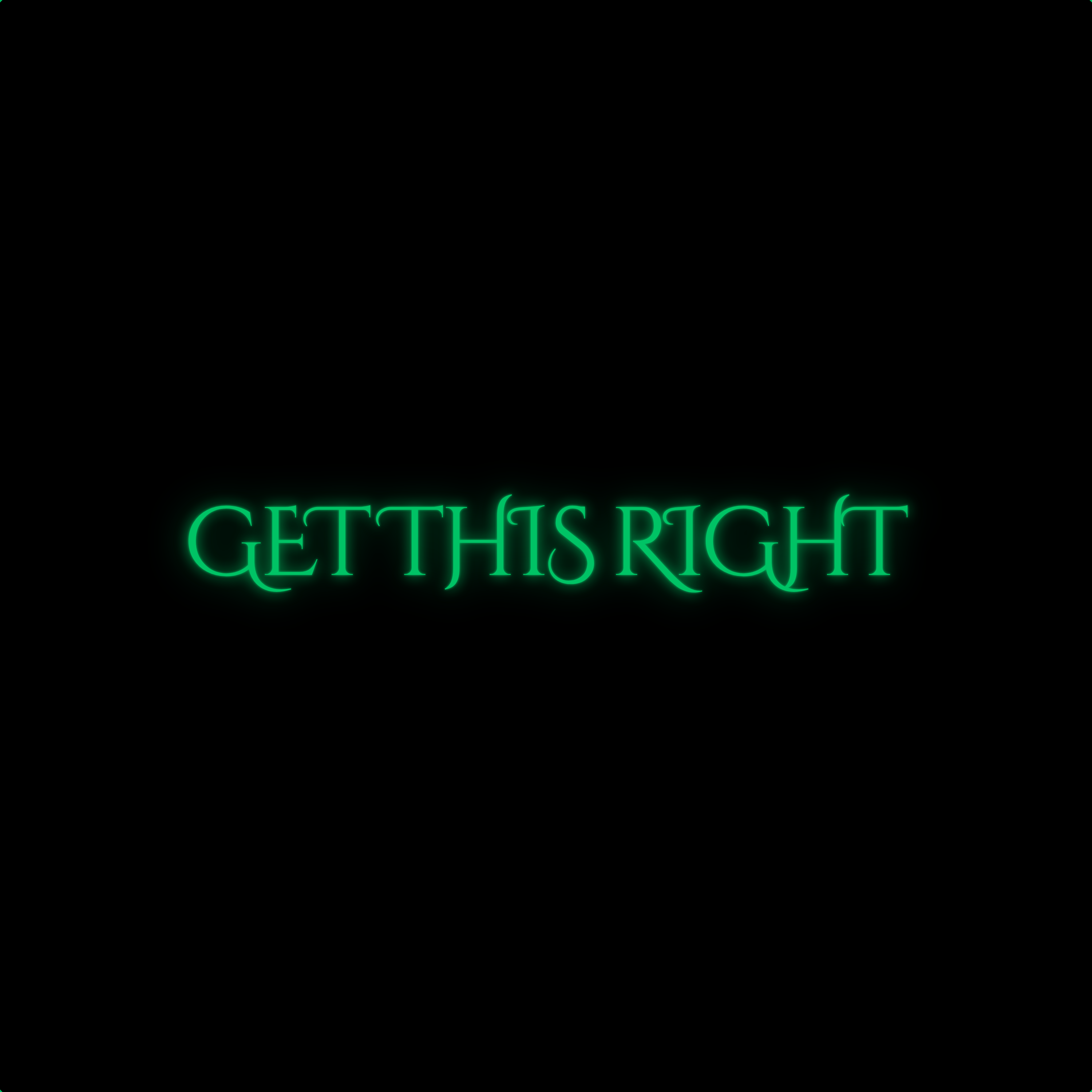 Get this right artwork