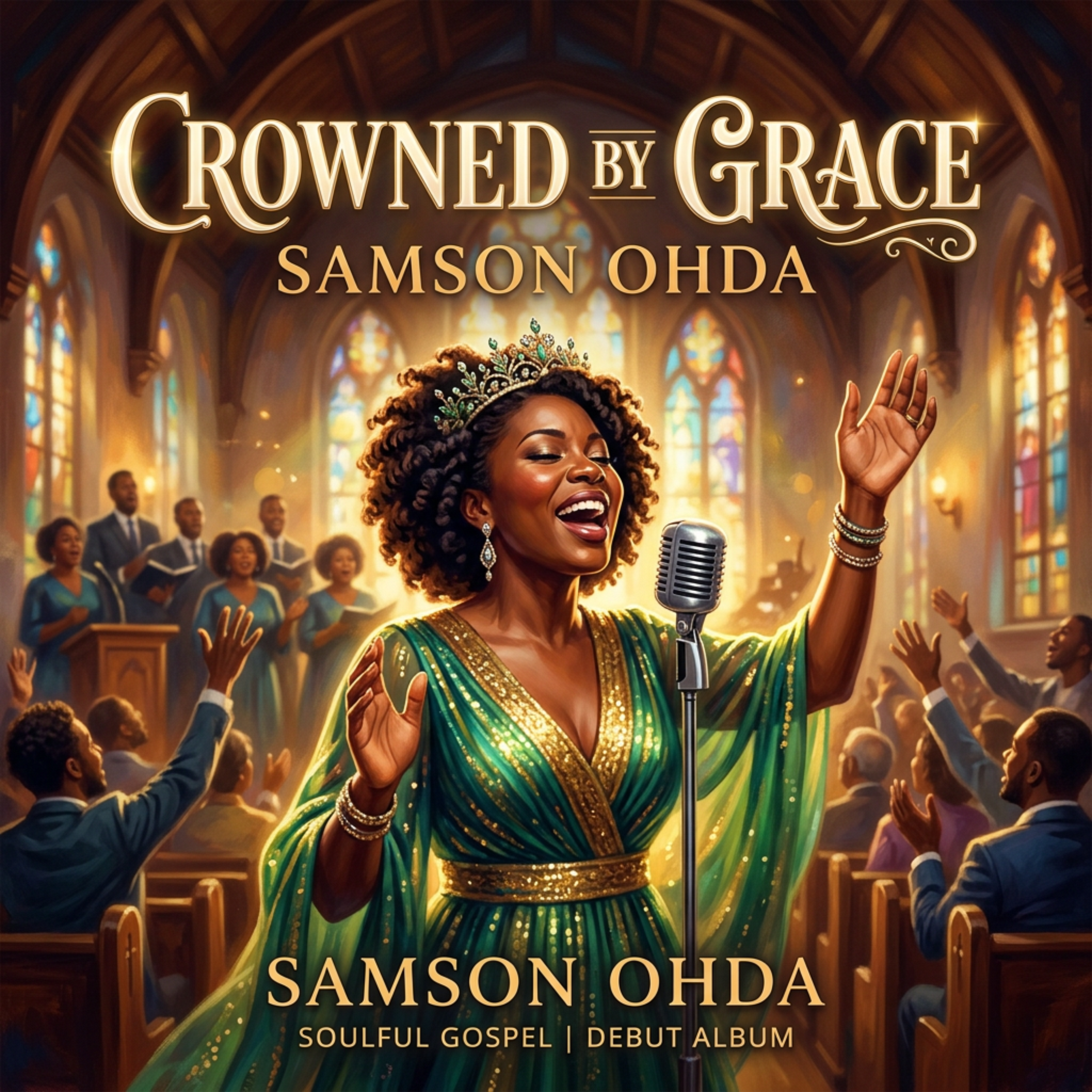 Crowned by Grace by Samson Ohda  cover art
