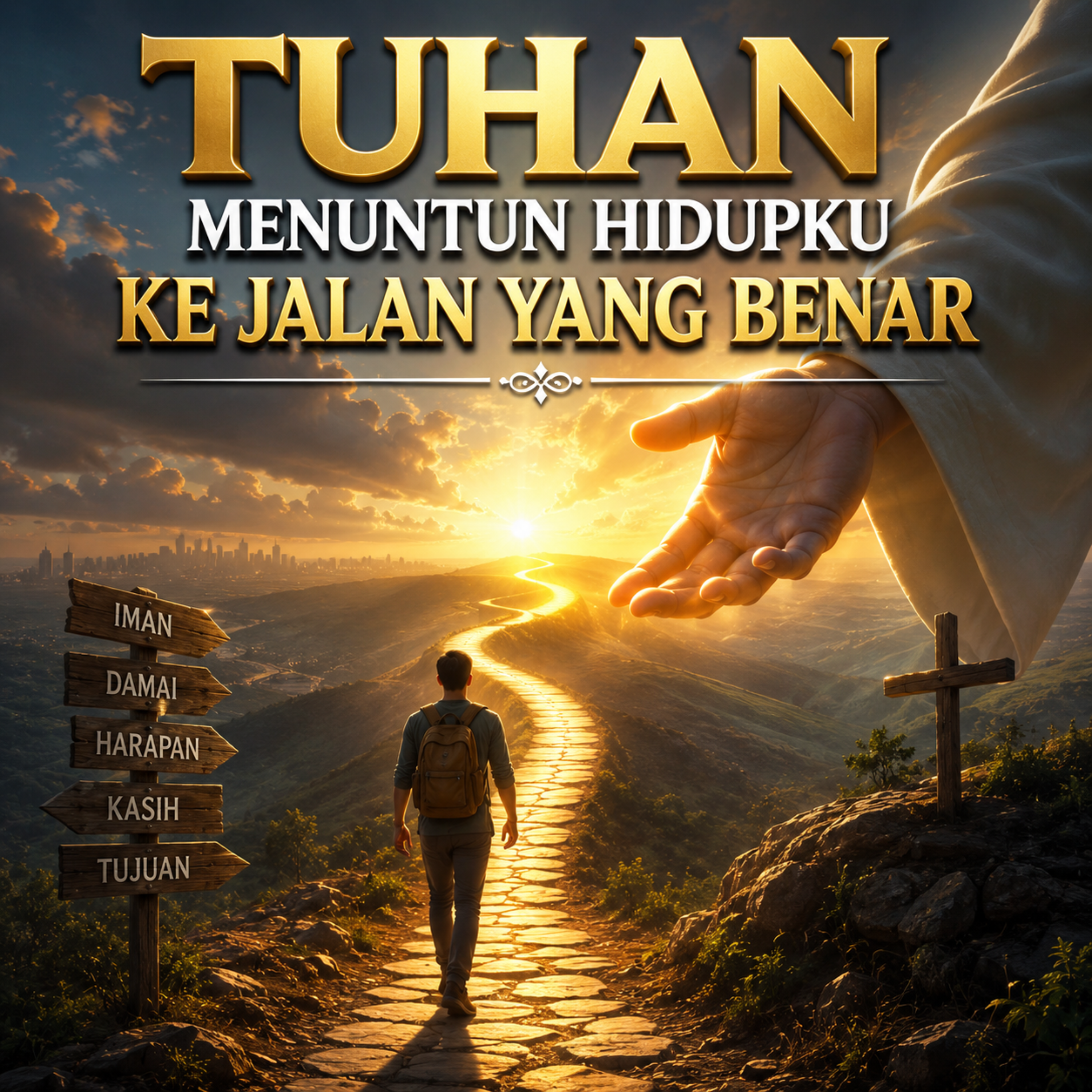 Tuhan Menuntun Hidupku Ke Jalan Yang Benar by PUJI WORSHIP cover art
