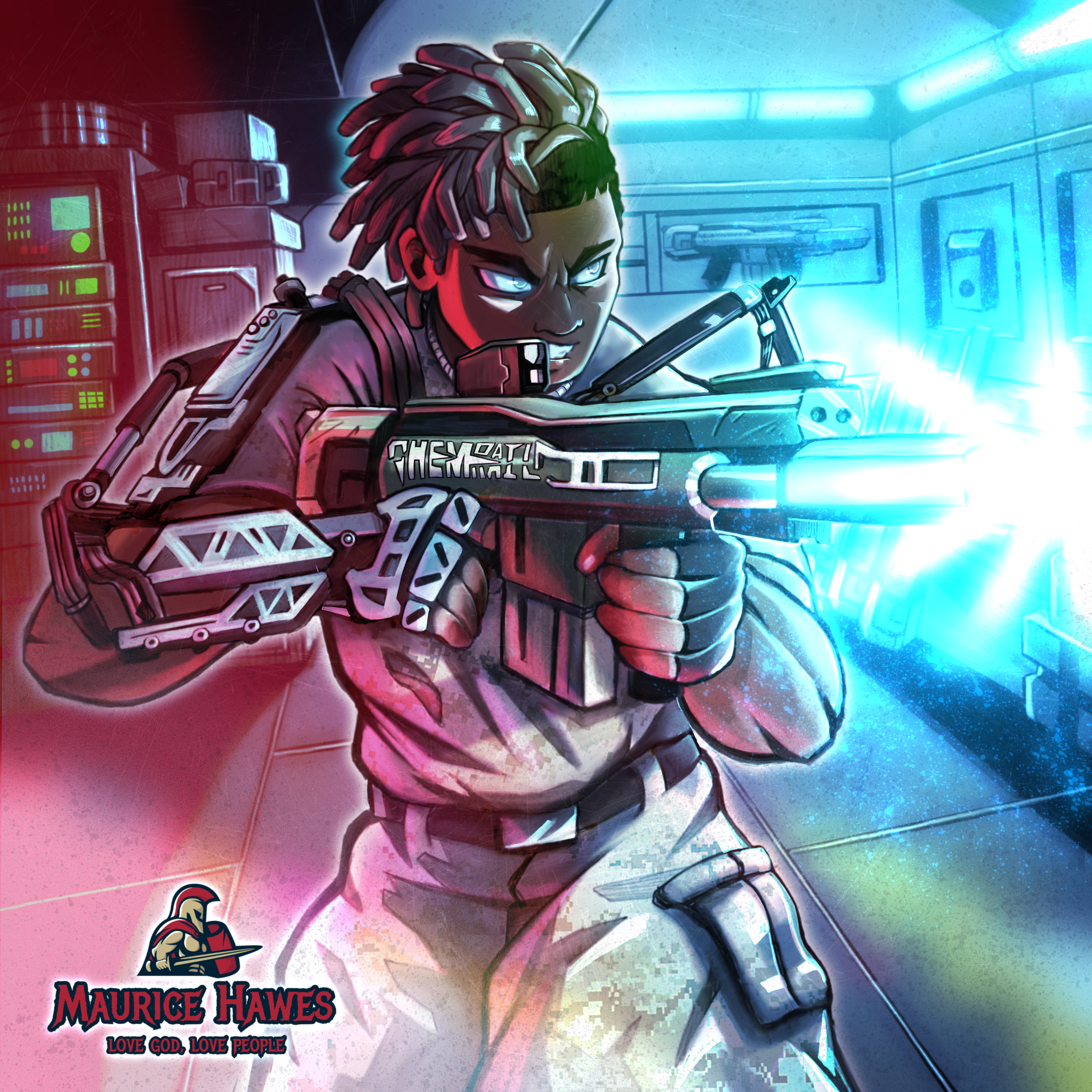 Advanced Warfare (based on Elysium) artwork