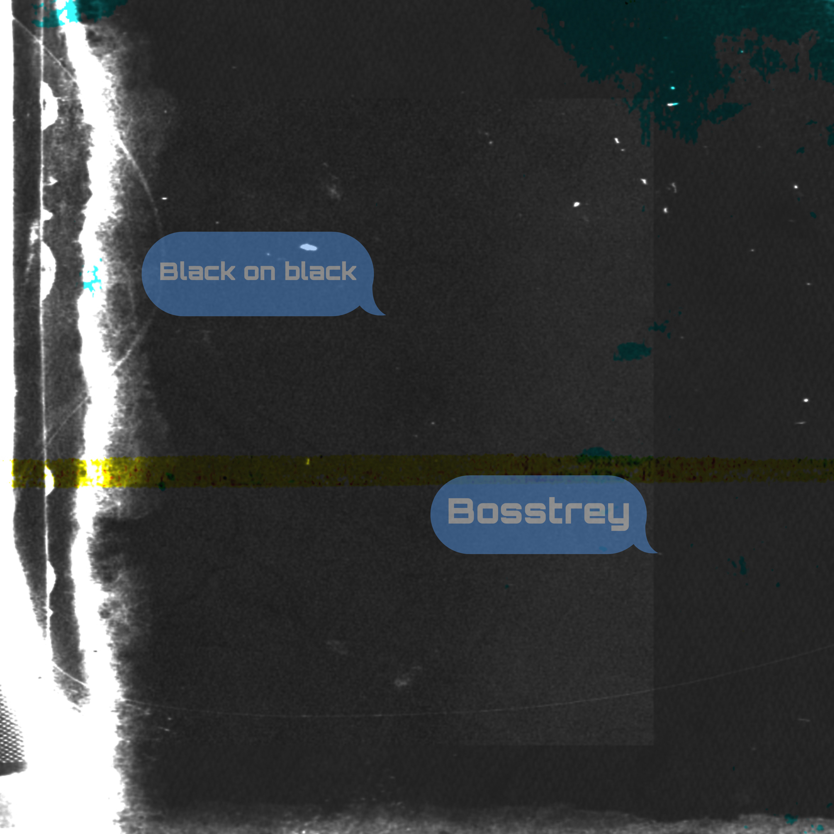 Black on black artwork