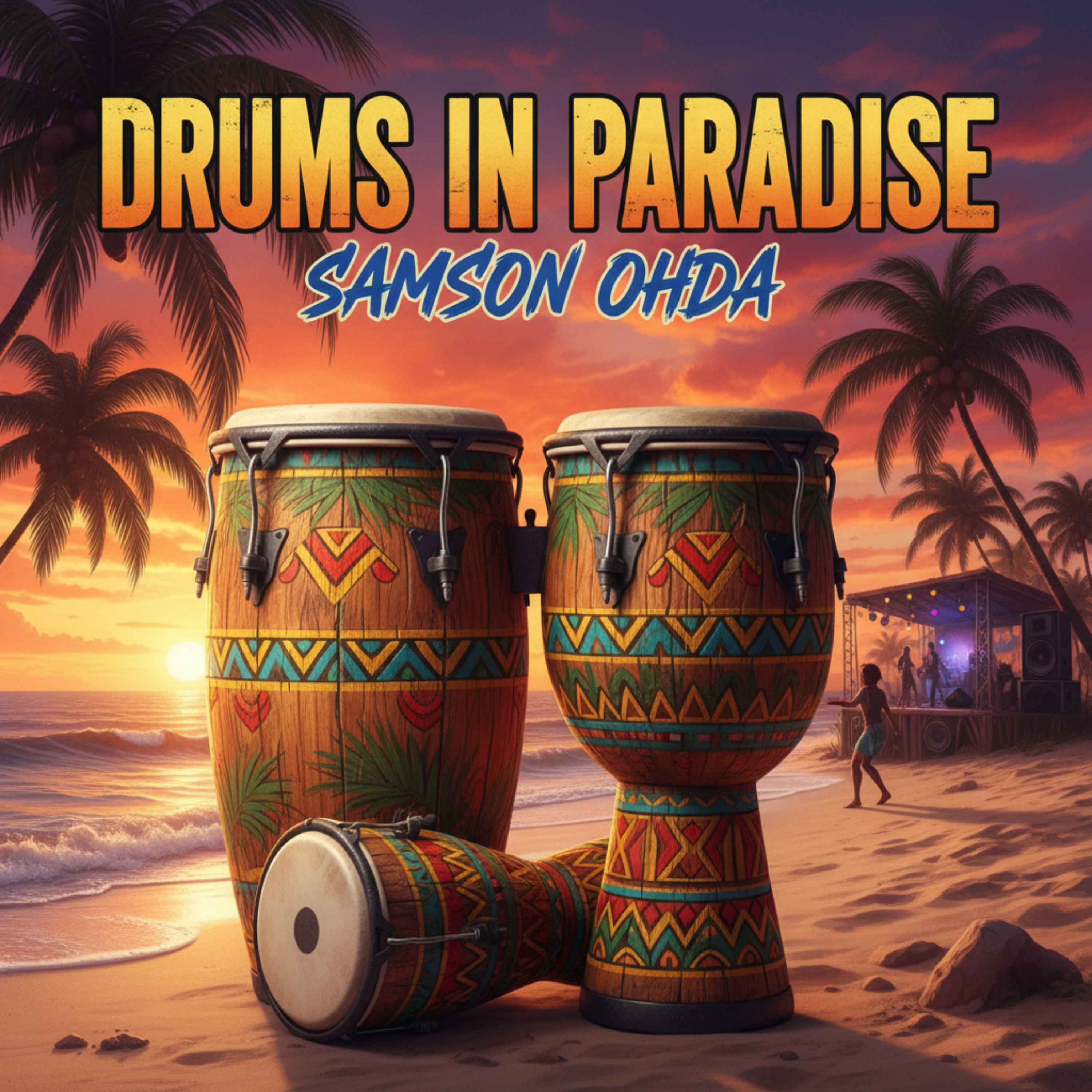 Drums In Paradise by Samson Ohda  cover art
