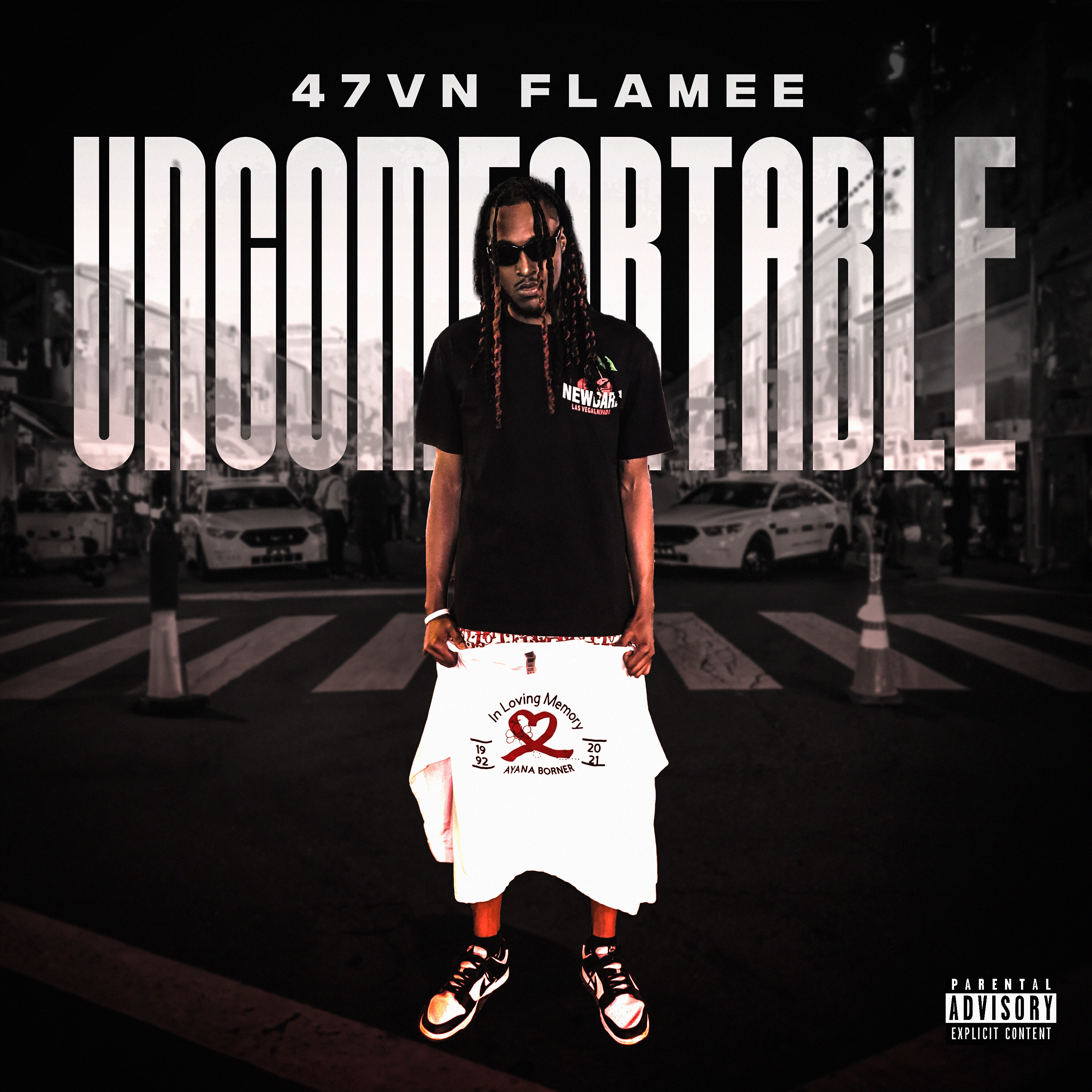 Uncomfortable by 47VN Flamee cover art