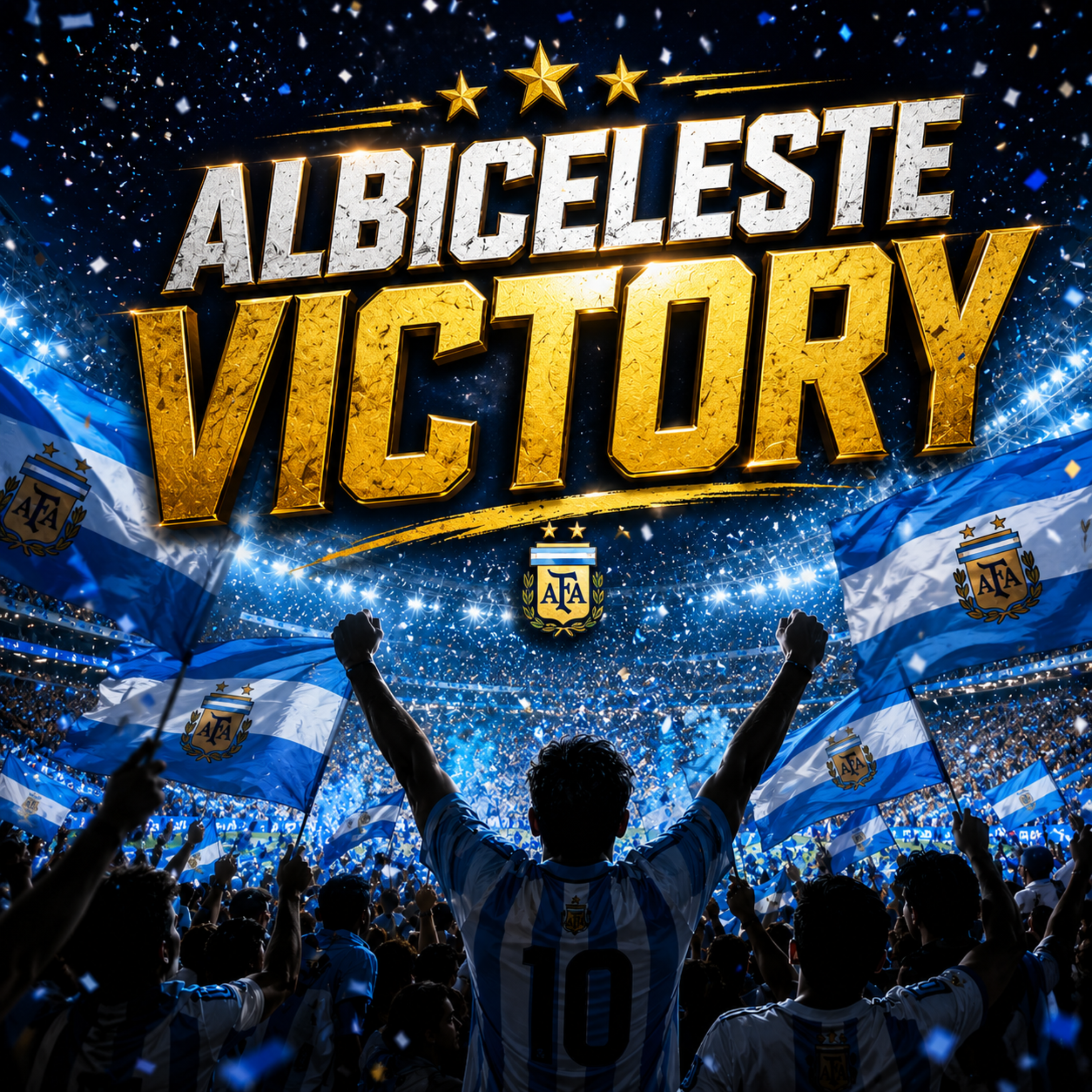Albiceleste Victory by Rabiul Karim cover art