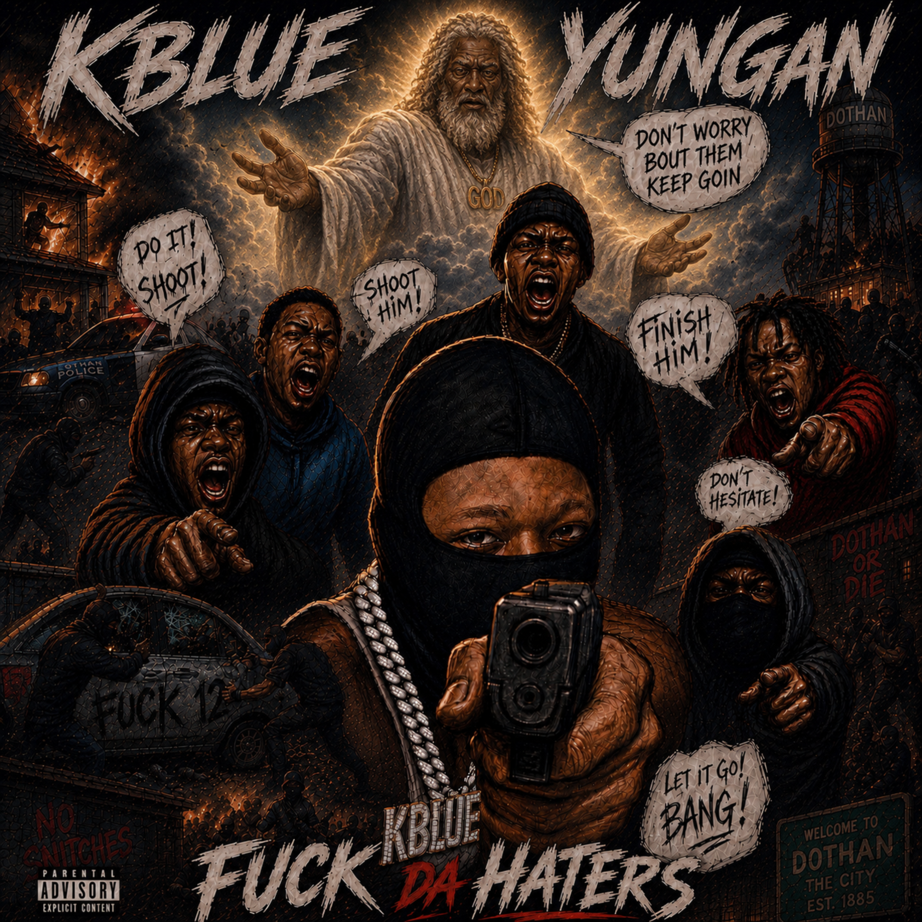 fuck Da Haters by Kblue Yungan cover art