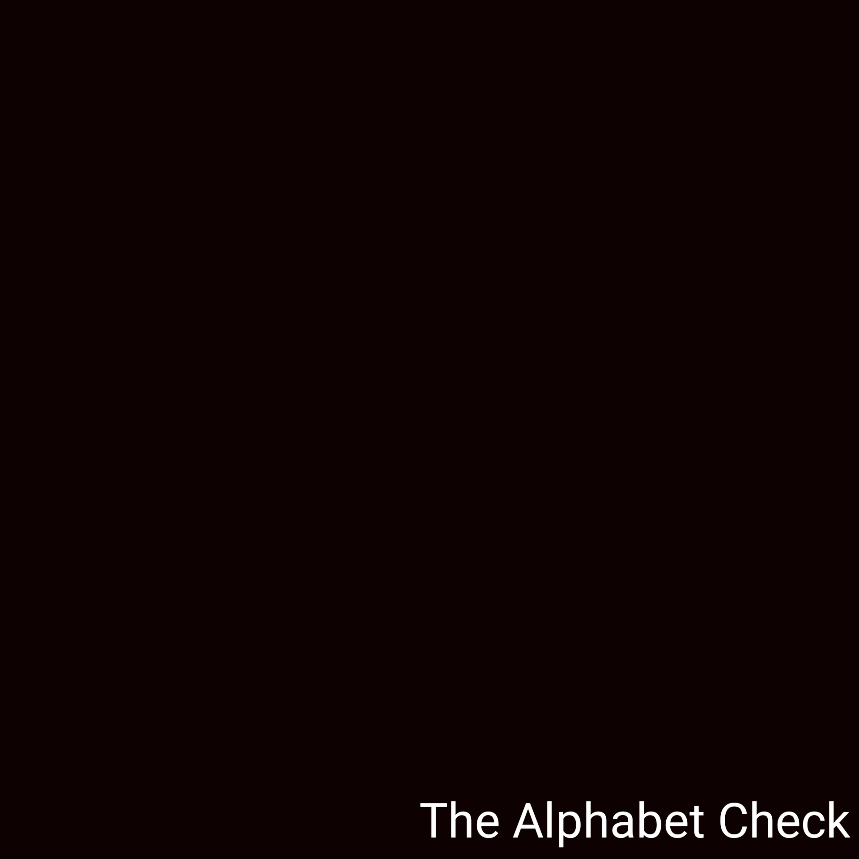 Alphabet Check artwork
