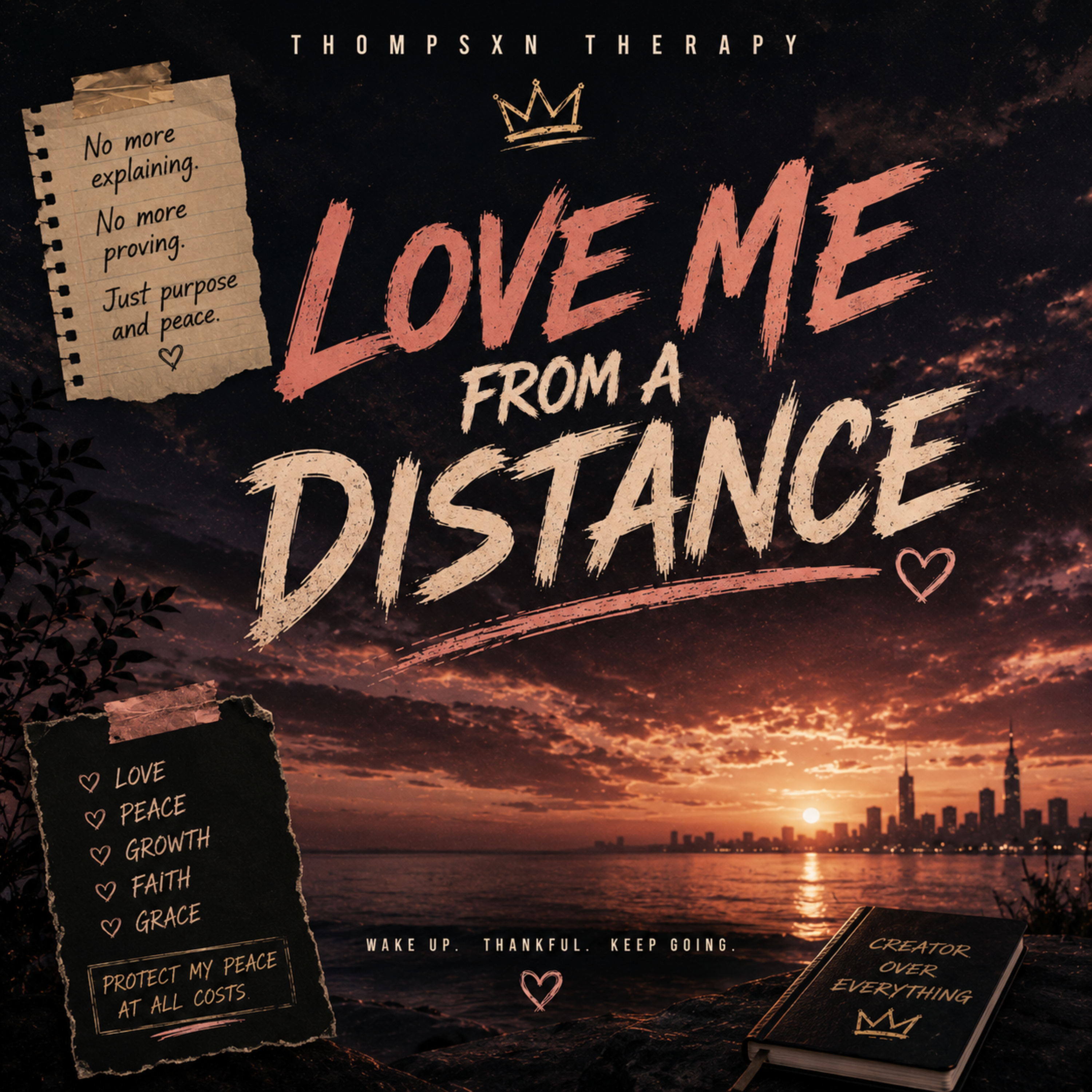 Love Me From A Distance by Thompsxn Therapy cover art