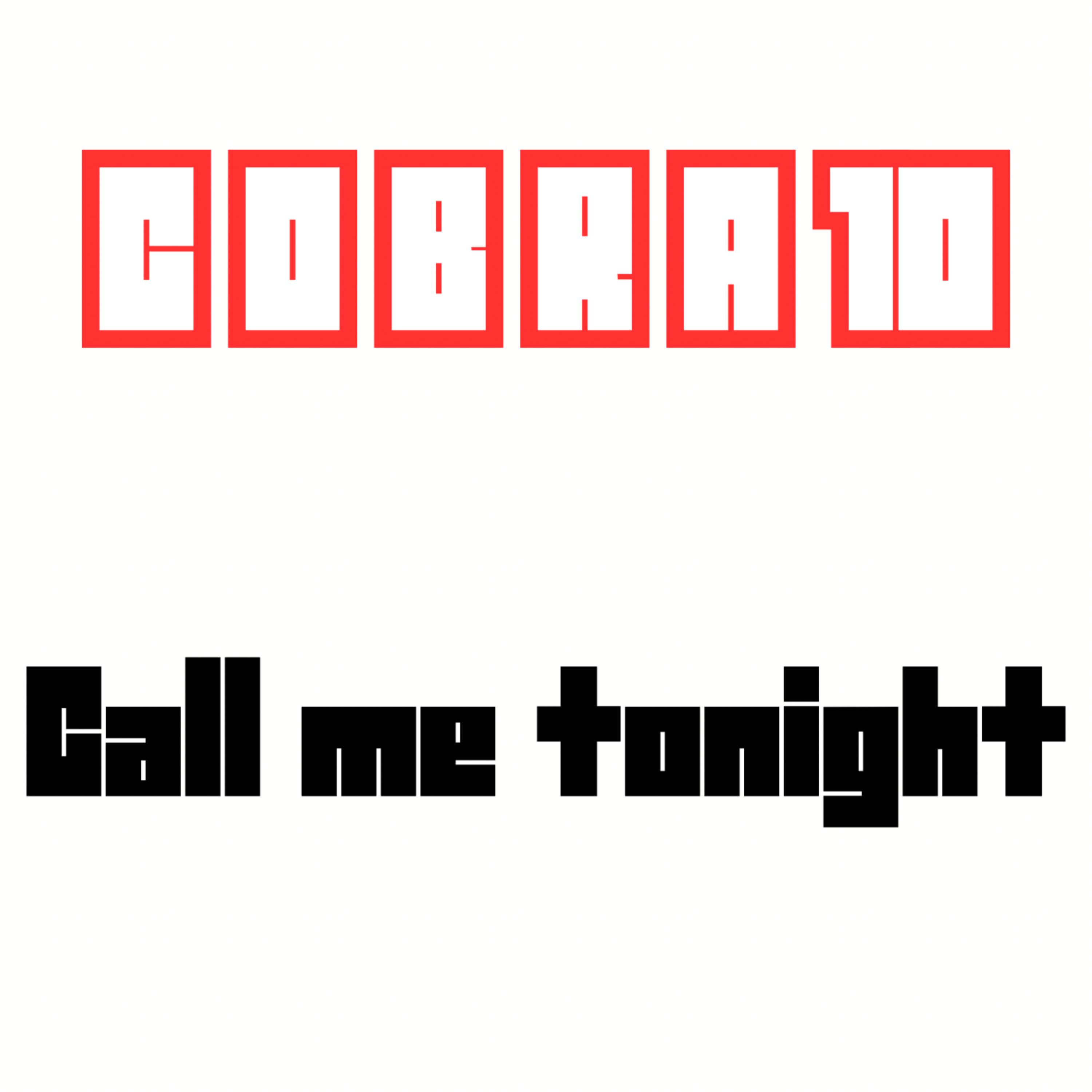 Call me tonight artwork