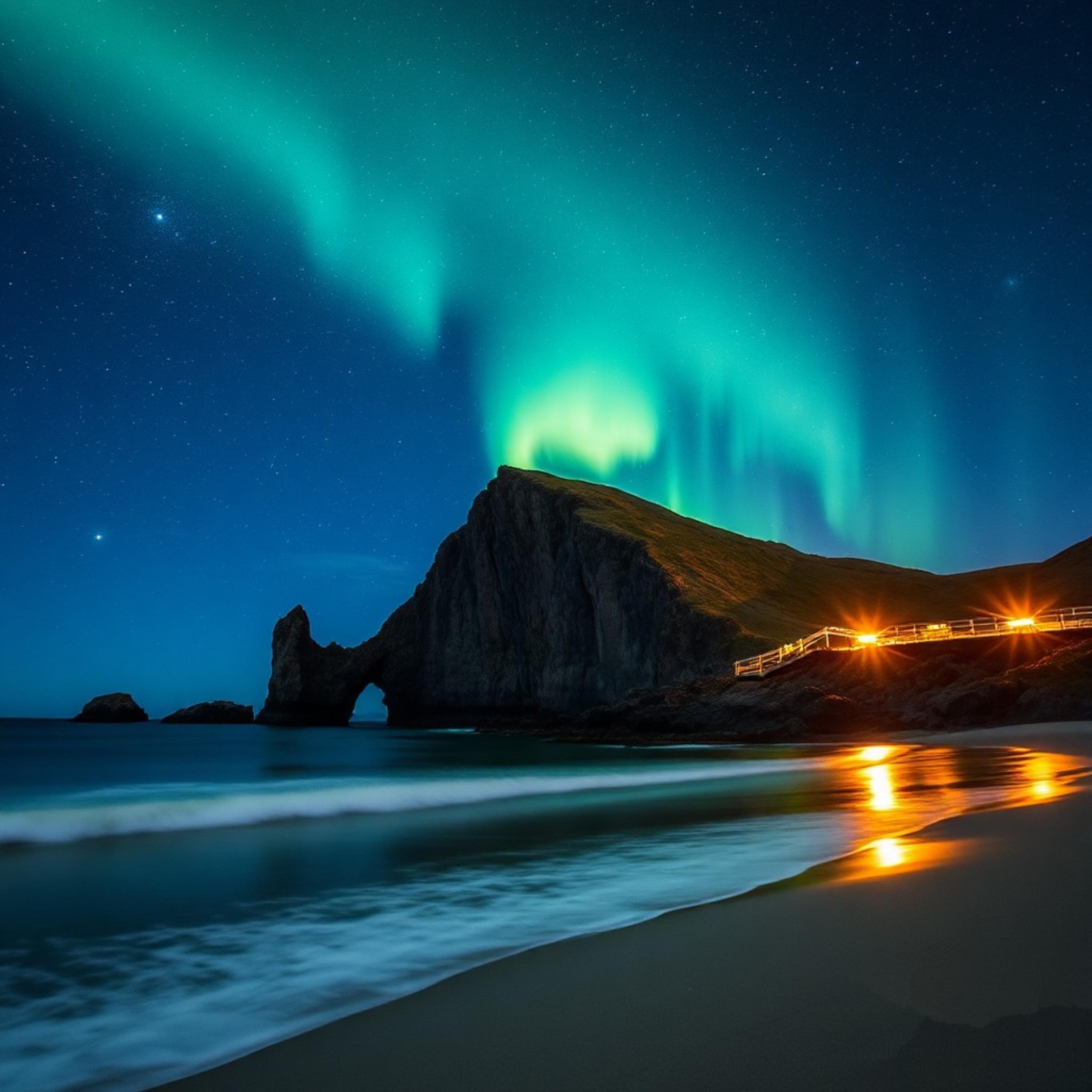 southern lights artwork