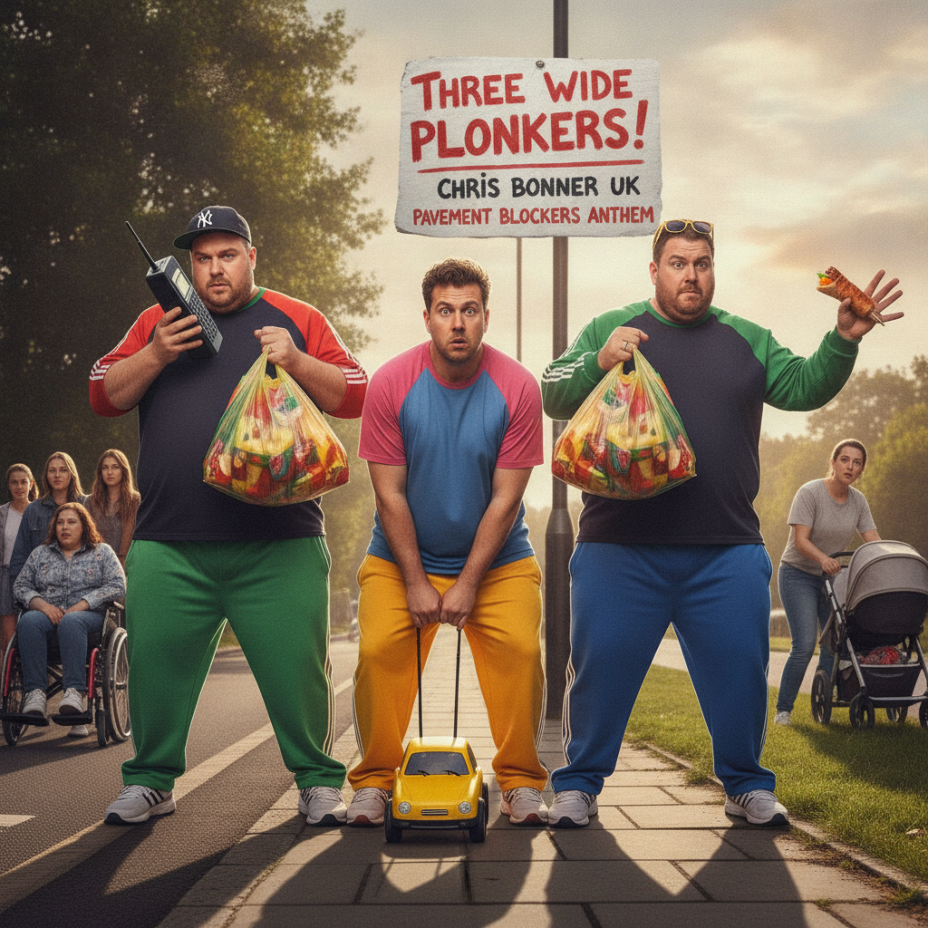 Three Wide Plonkers! by Chris Bonner UK cover art