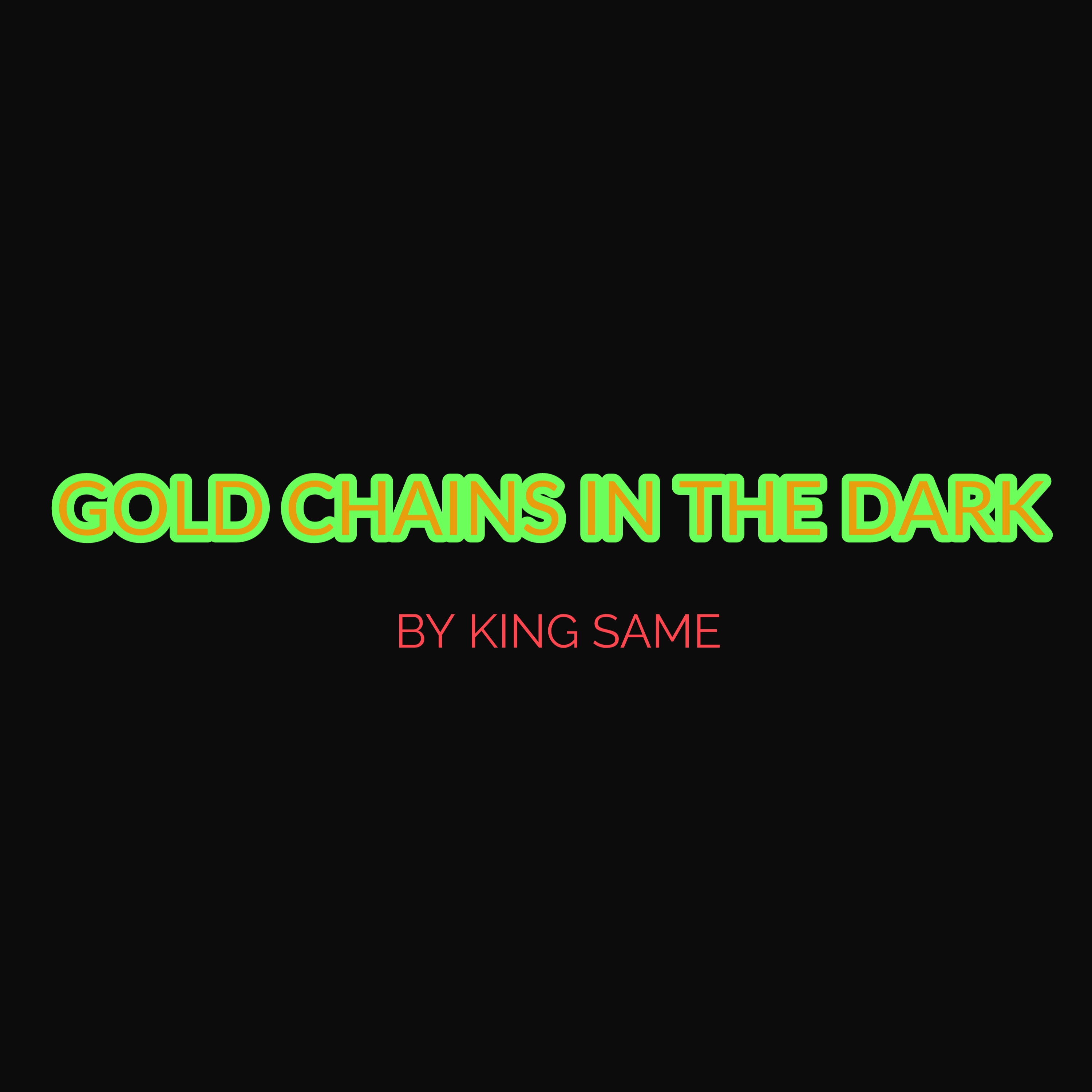 gold chains in the dark artwork