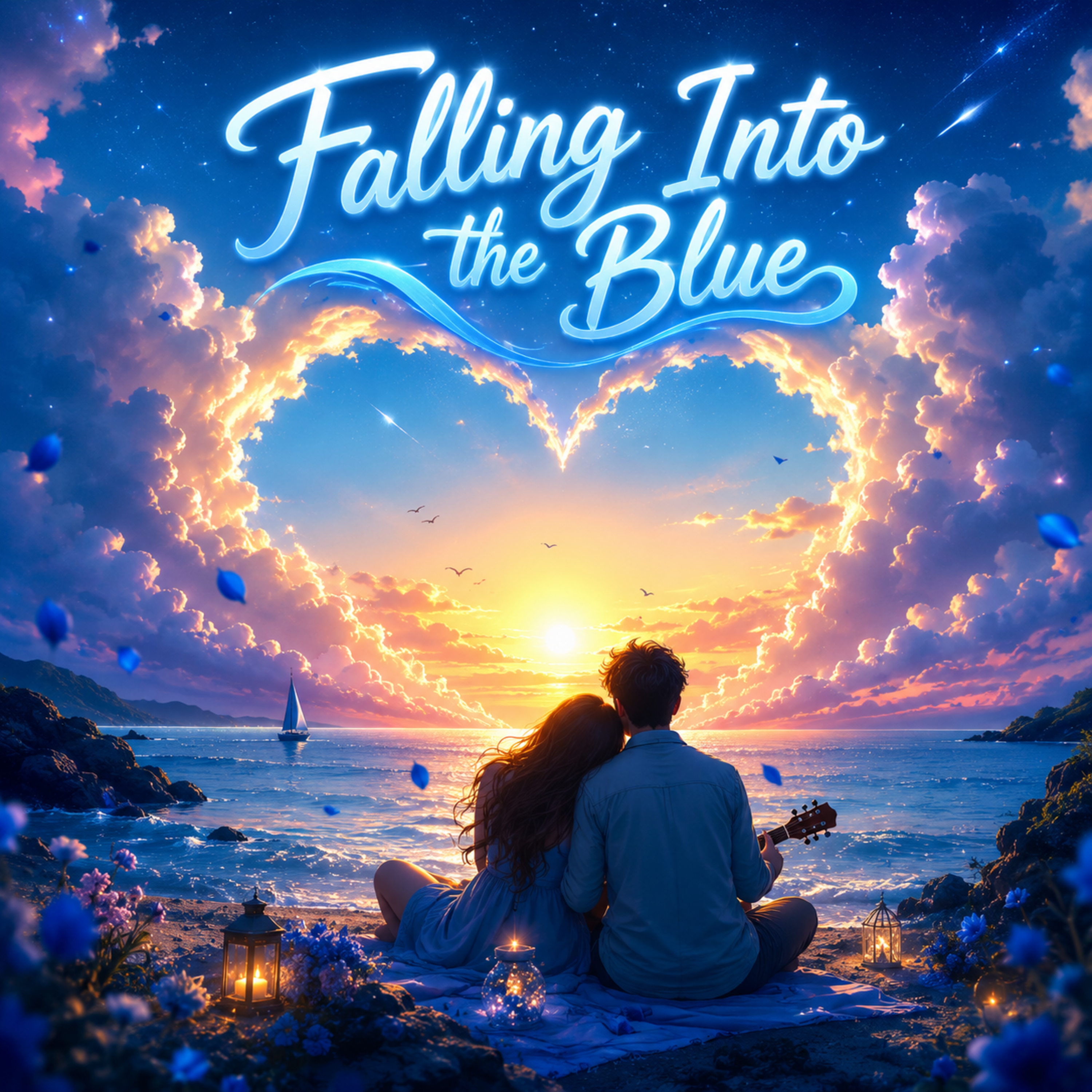 Falling Into the Blue by Roshan Wishwajith cover art