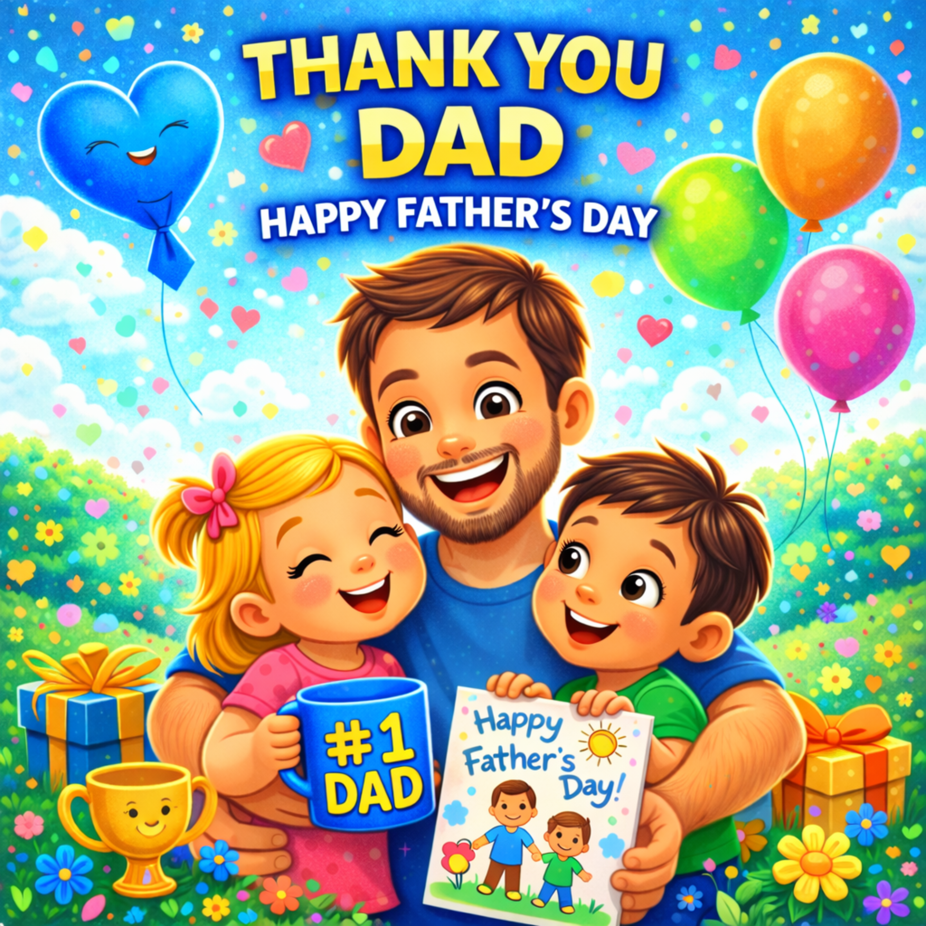 Thank You, DAD (Happy Father’s Day) artwork