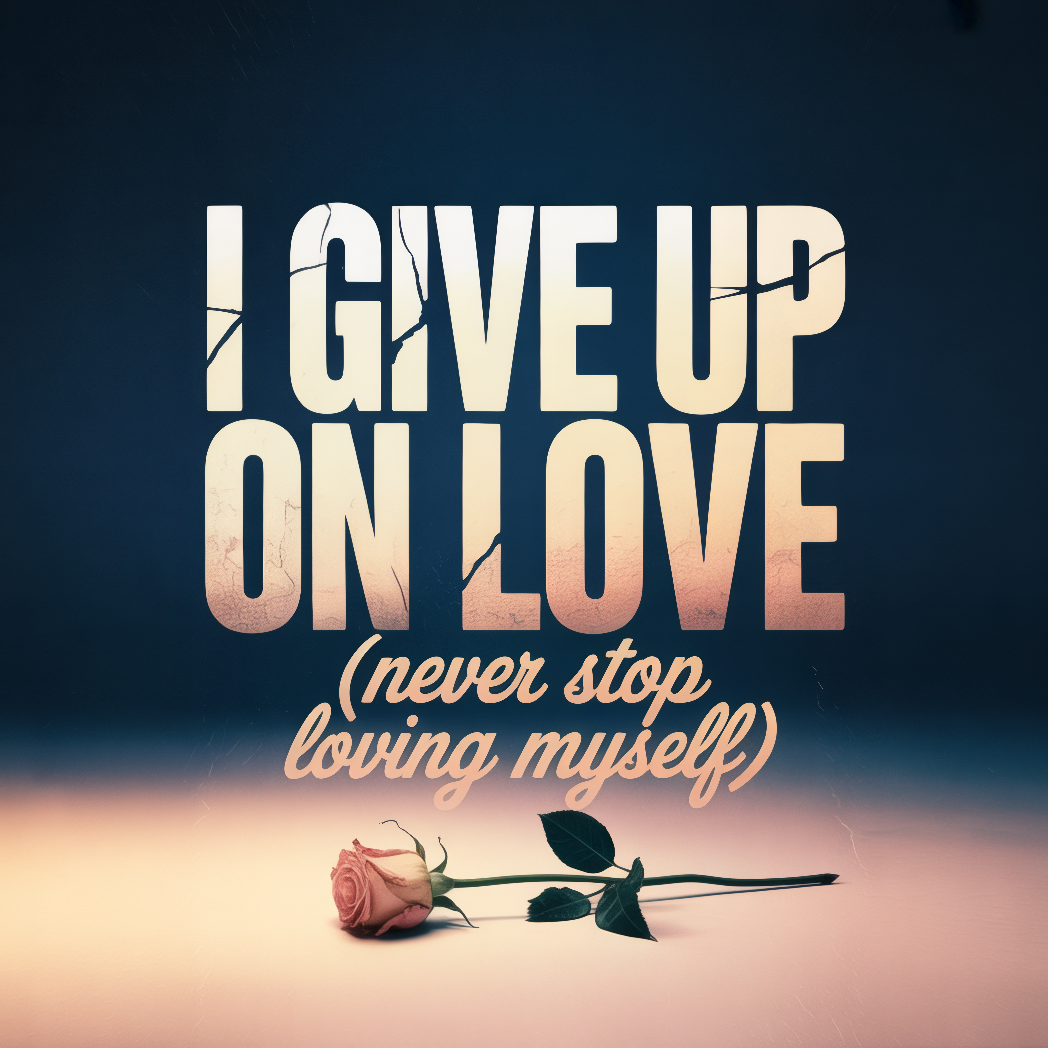 I Give Up on Love (But Not on Me) artwork