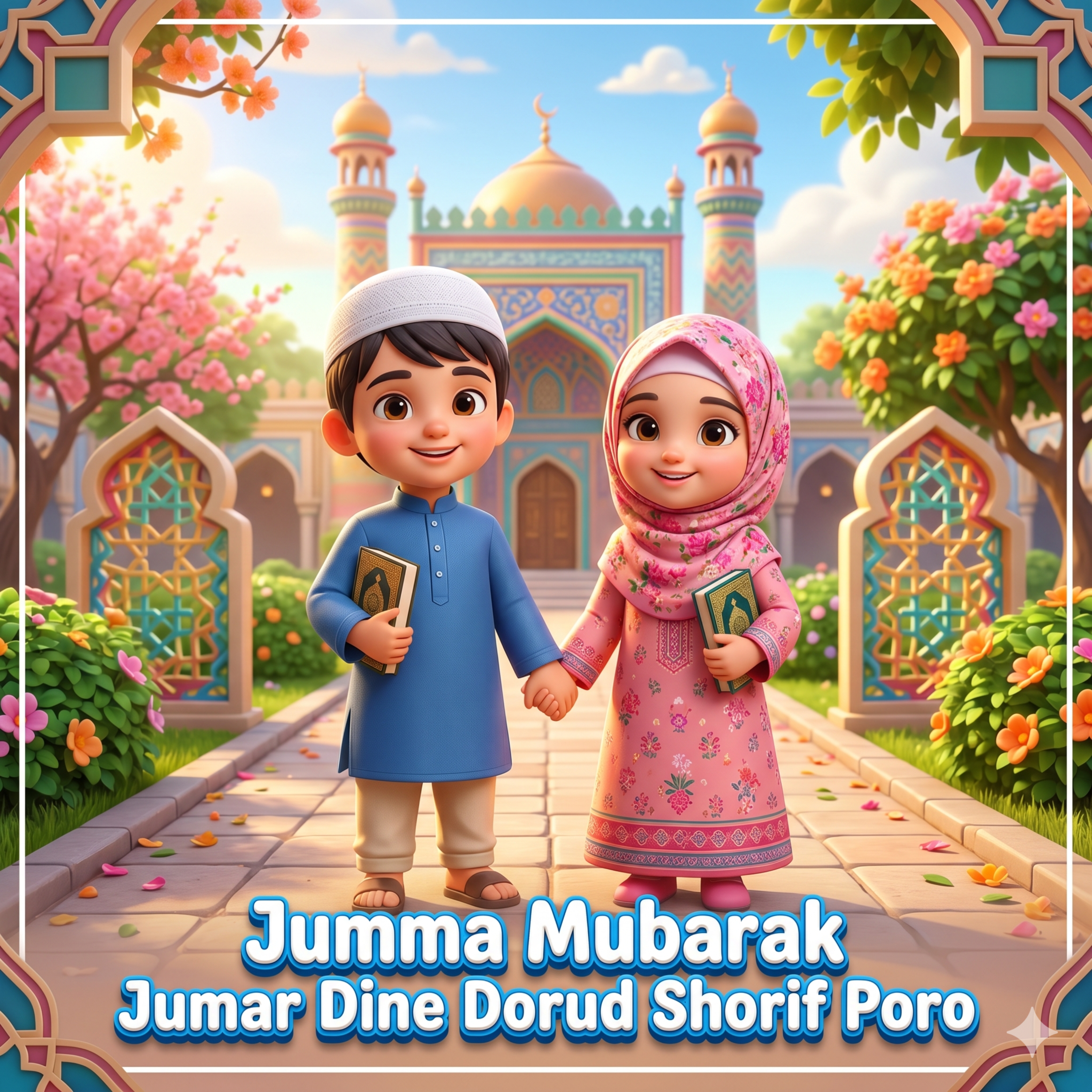 জুম্মা মোবারক জুমার দিনে দুরুদ শরীফ পড় Jumma Mubarak Jumar Dine Dorud Shorif Poro by Mubin TusHar cover art