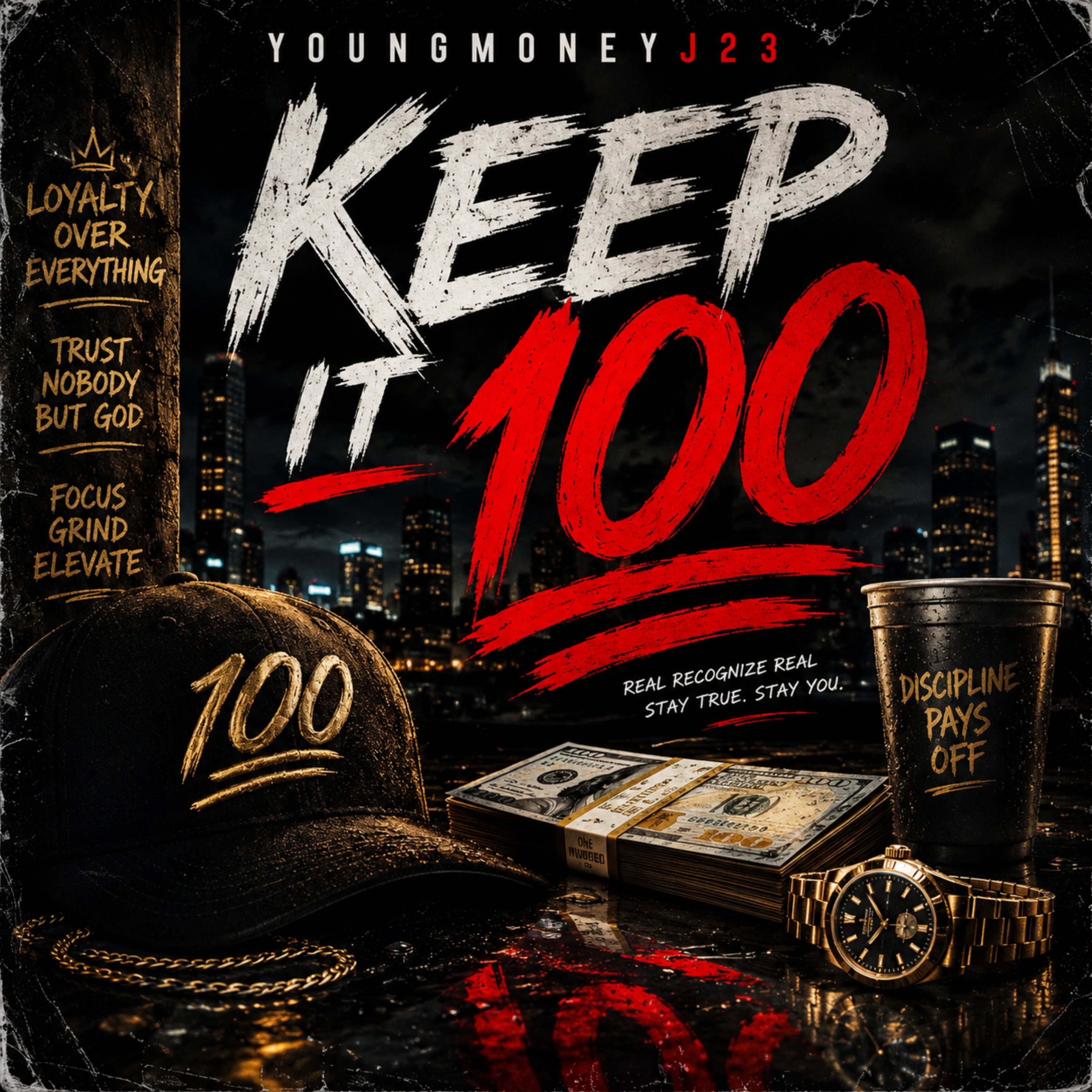Keep It 100 by YoungMoneyJ23 cover art