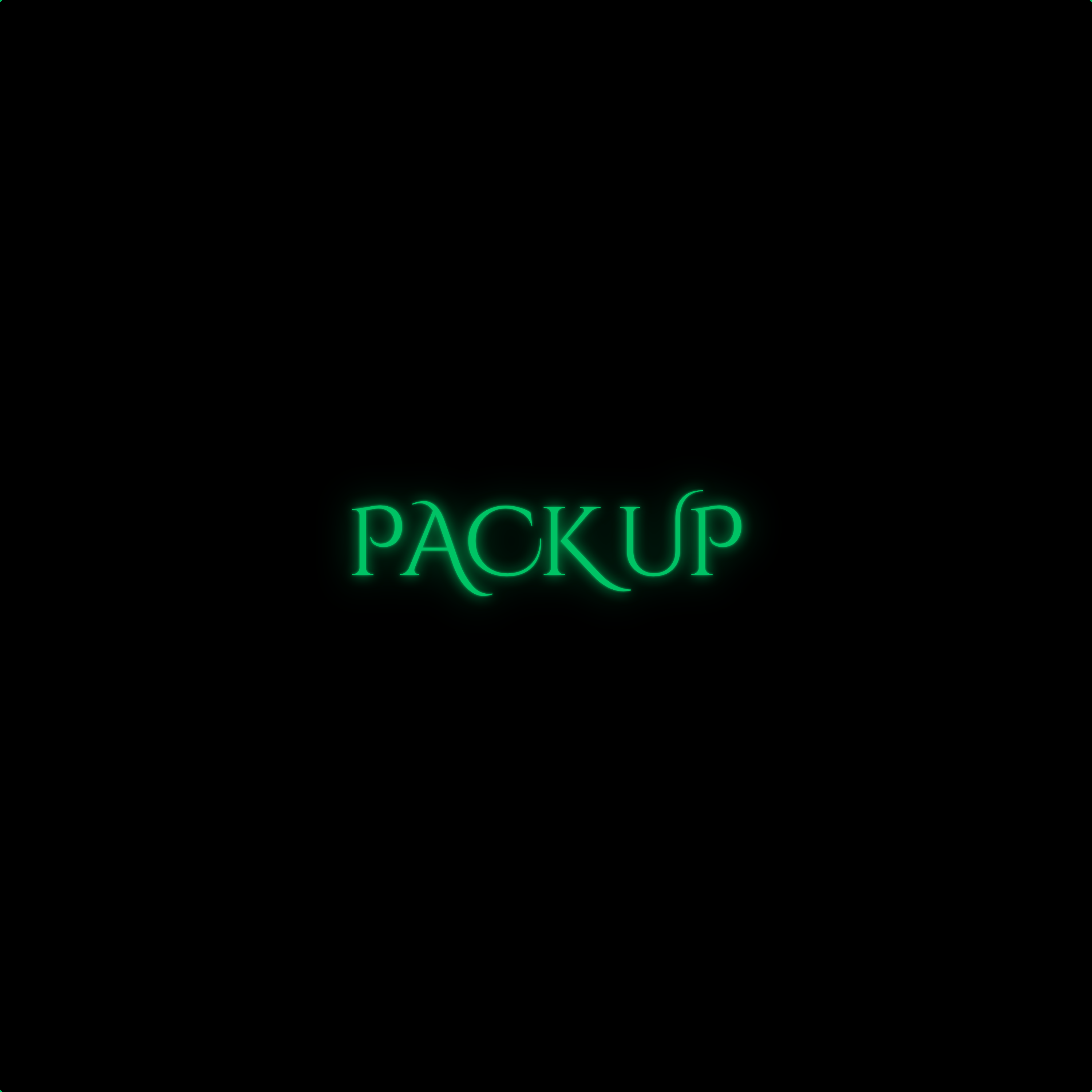 Pack up artwork