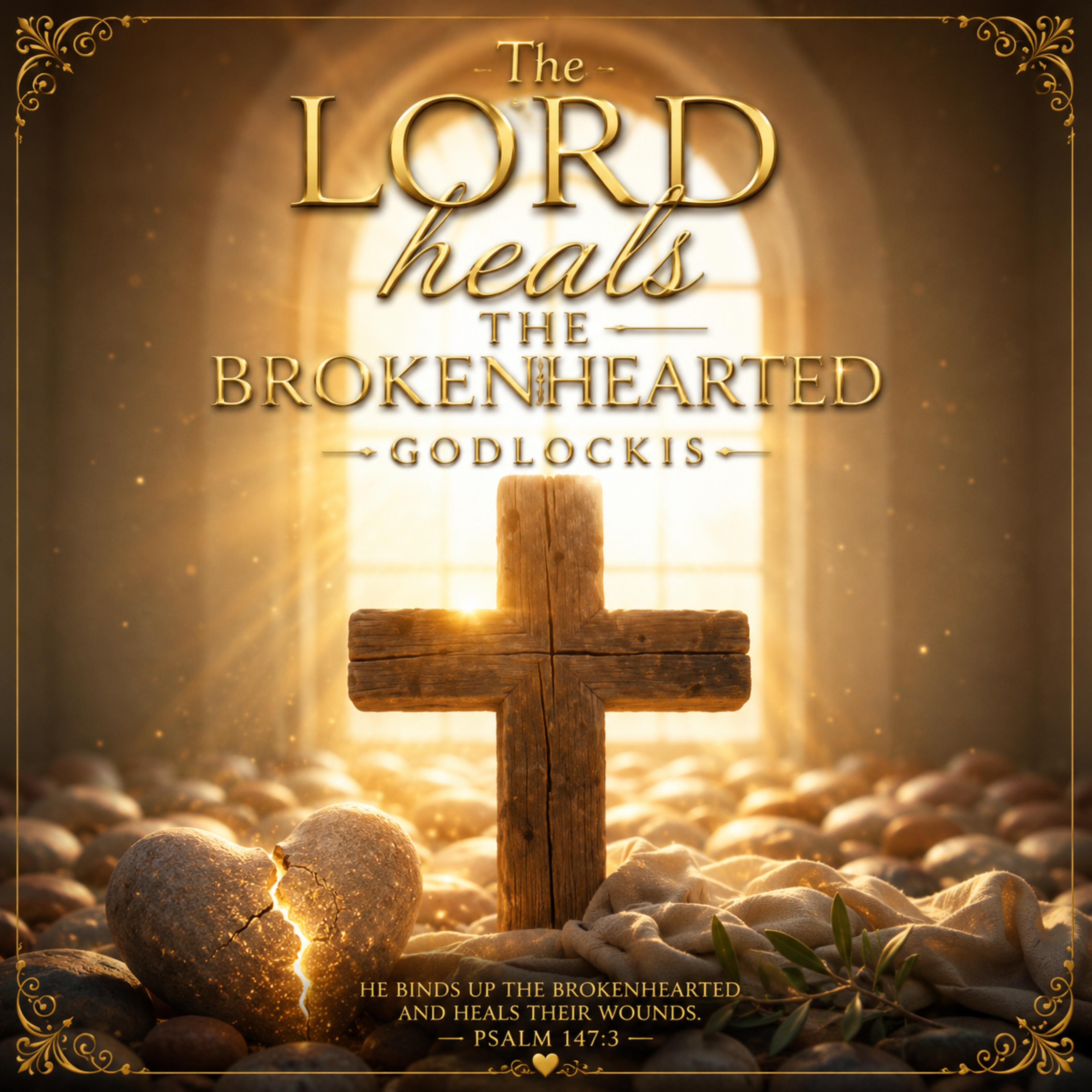 The Lord heals the brokenhearted by Godlockis cover art