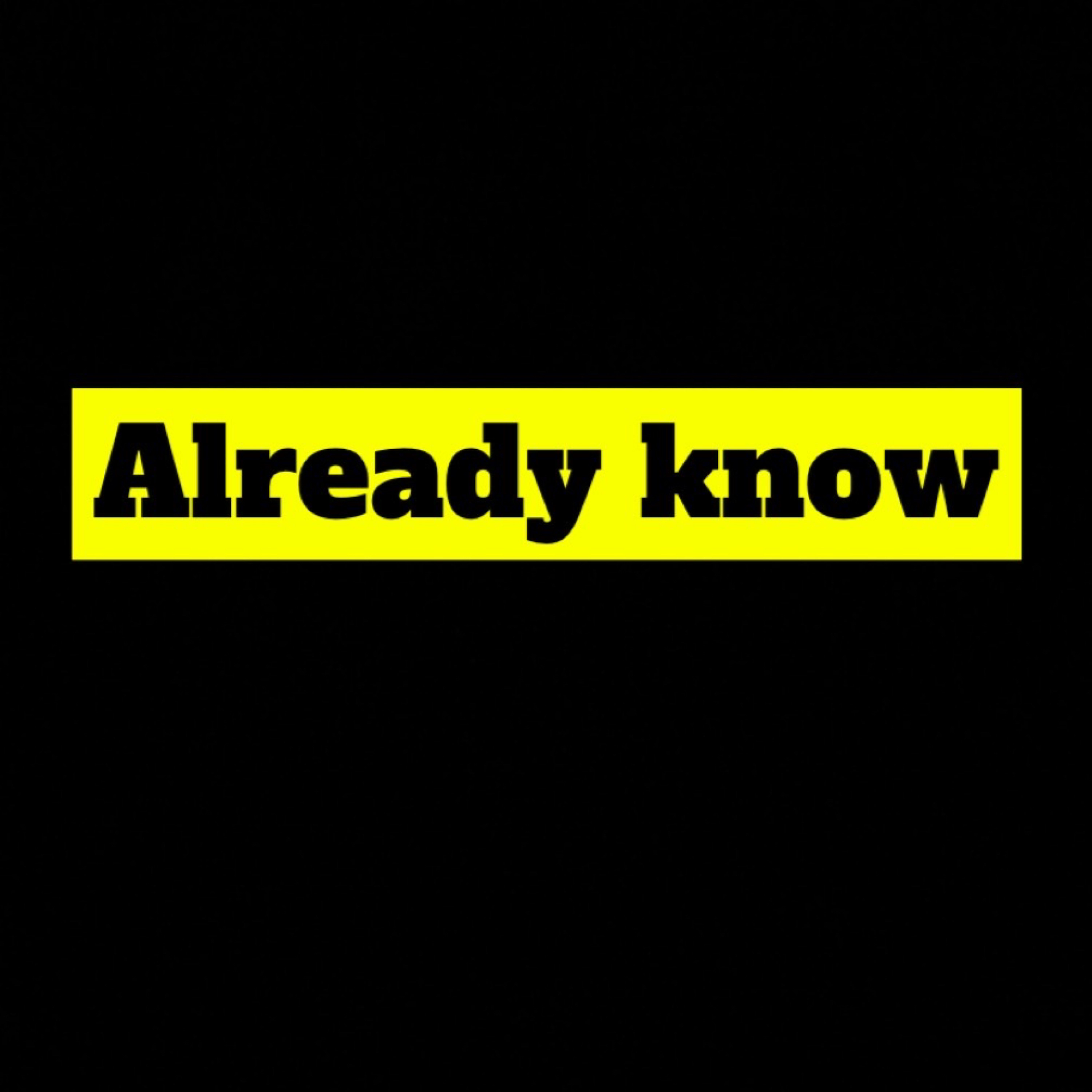 Already Know artwork