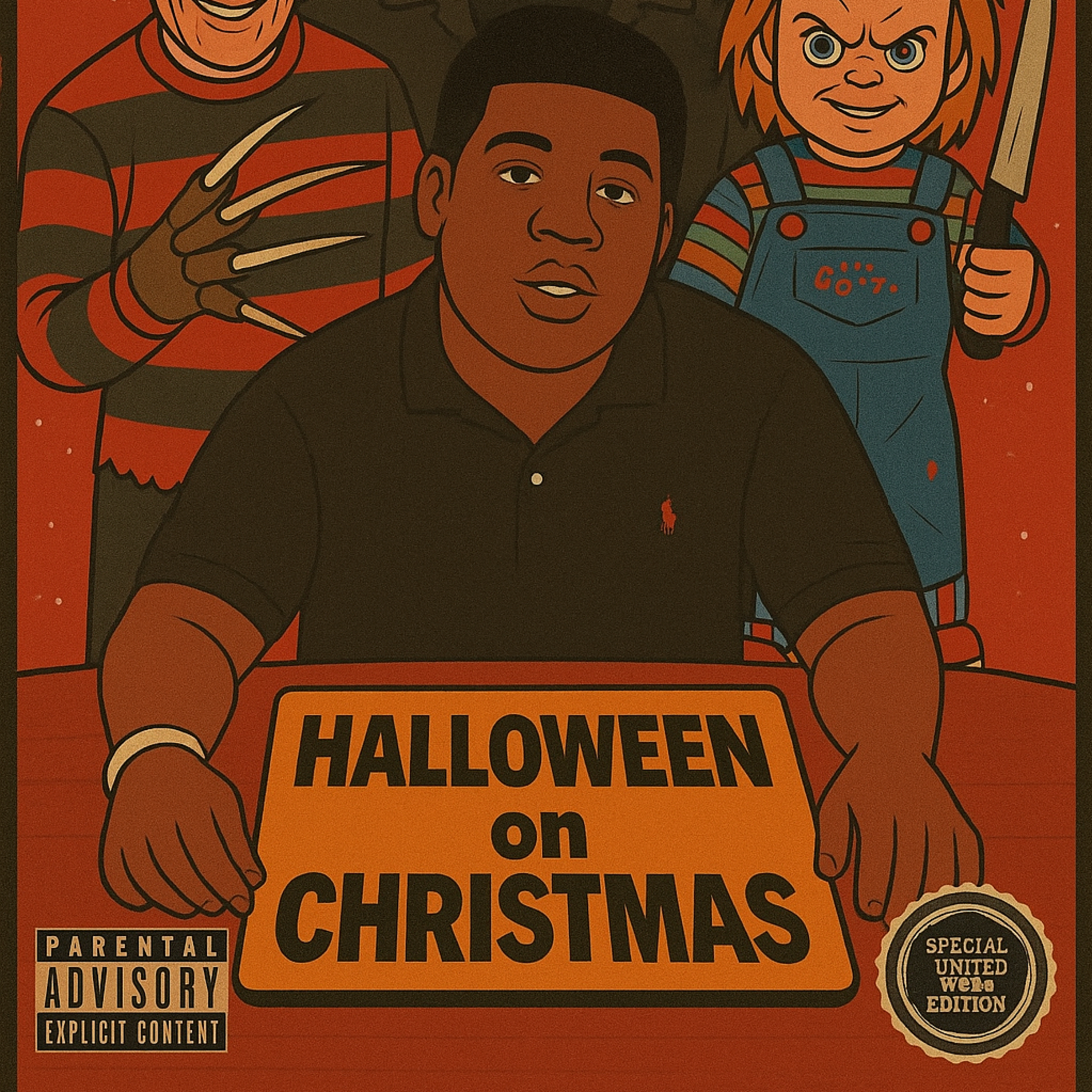 HALLOWEEN ON CHRISTMAS artwork
