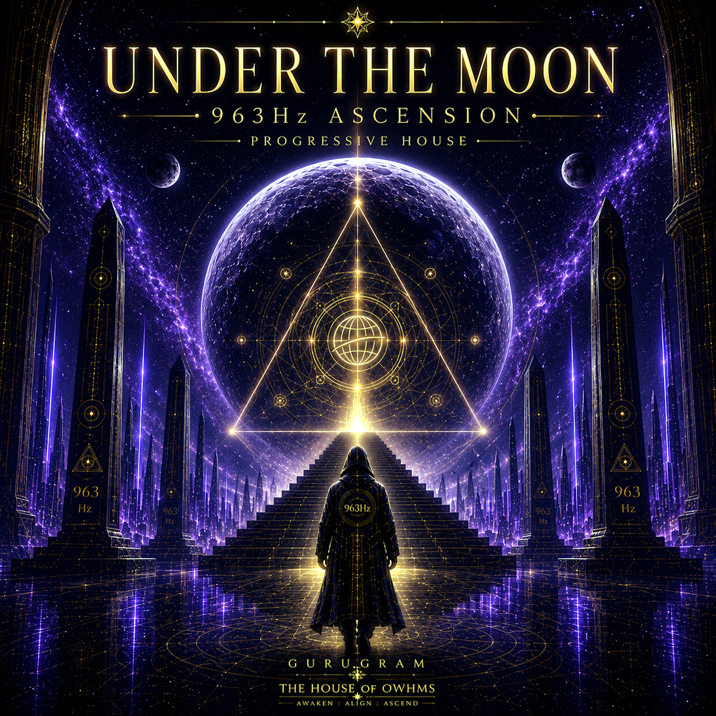 UNDER THE MOON 963 Hz ASCENSION by GURUGRAM cover art