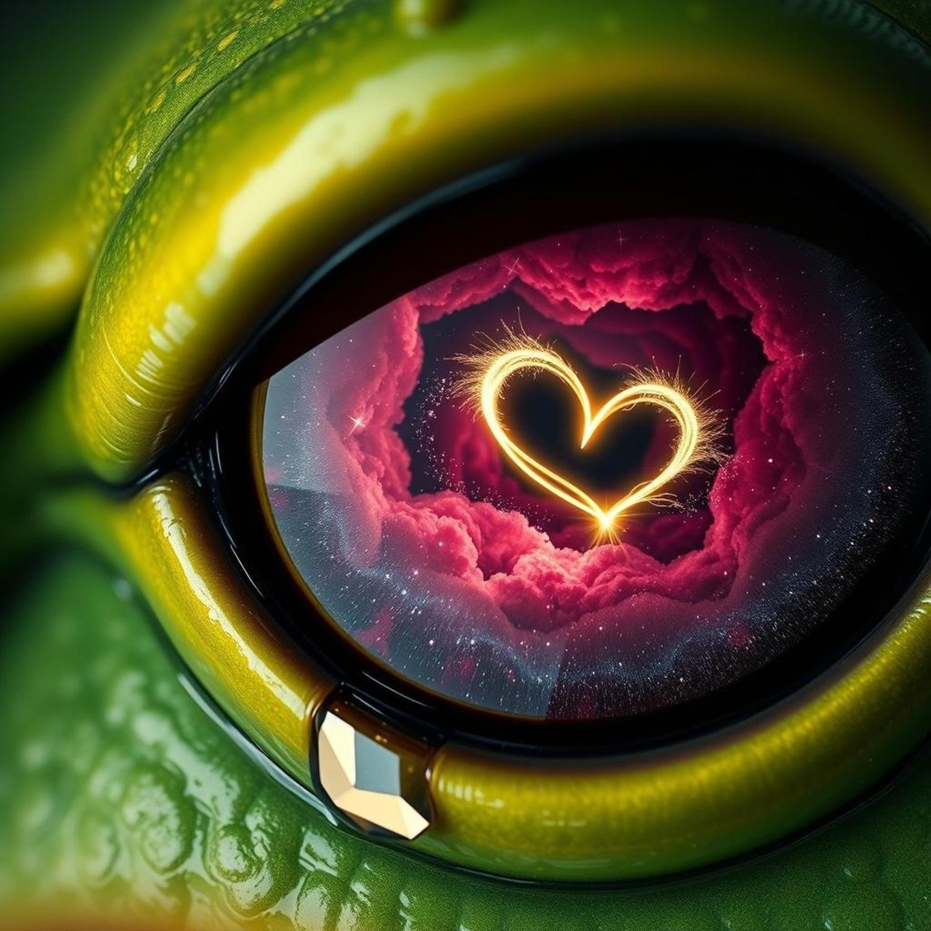 Due cuori con le ali. artwork