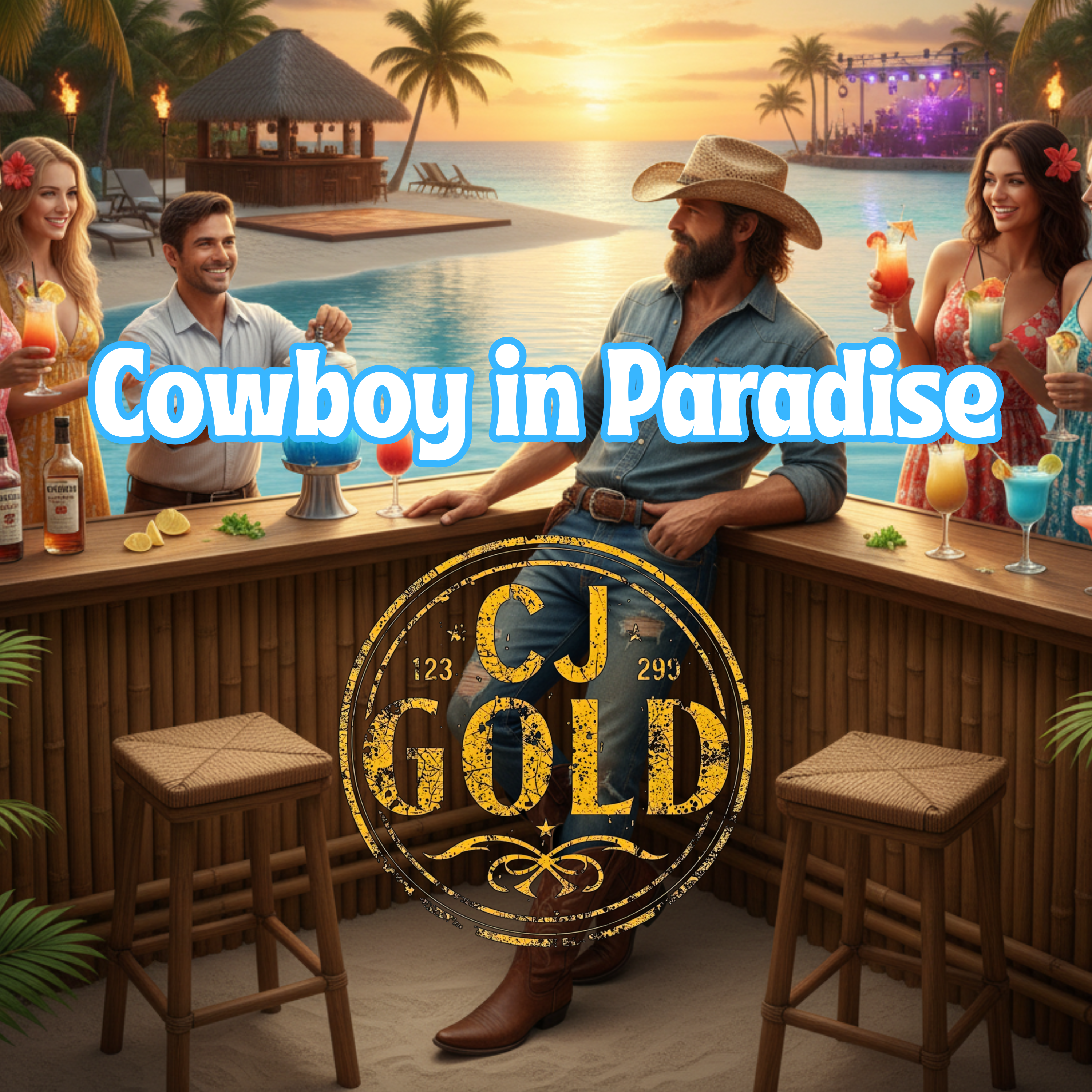 Cowboy in Paradise artwork