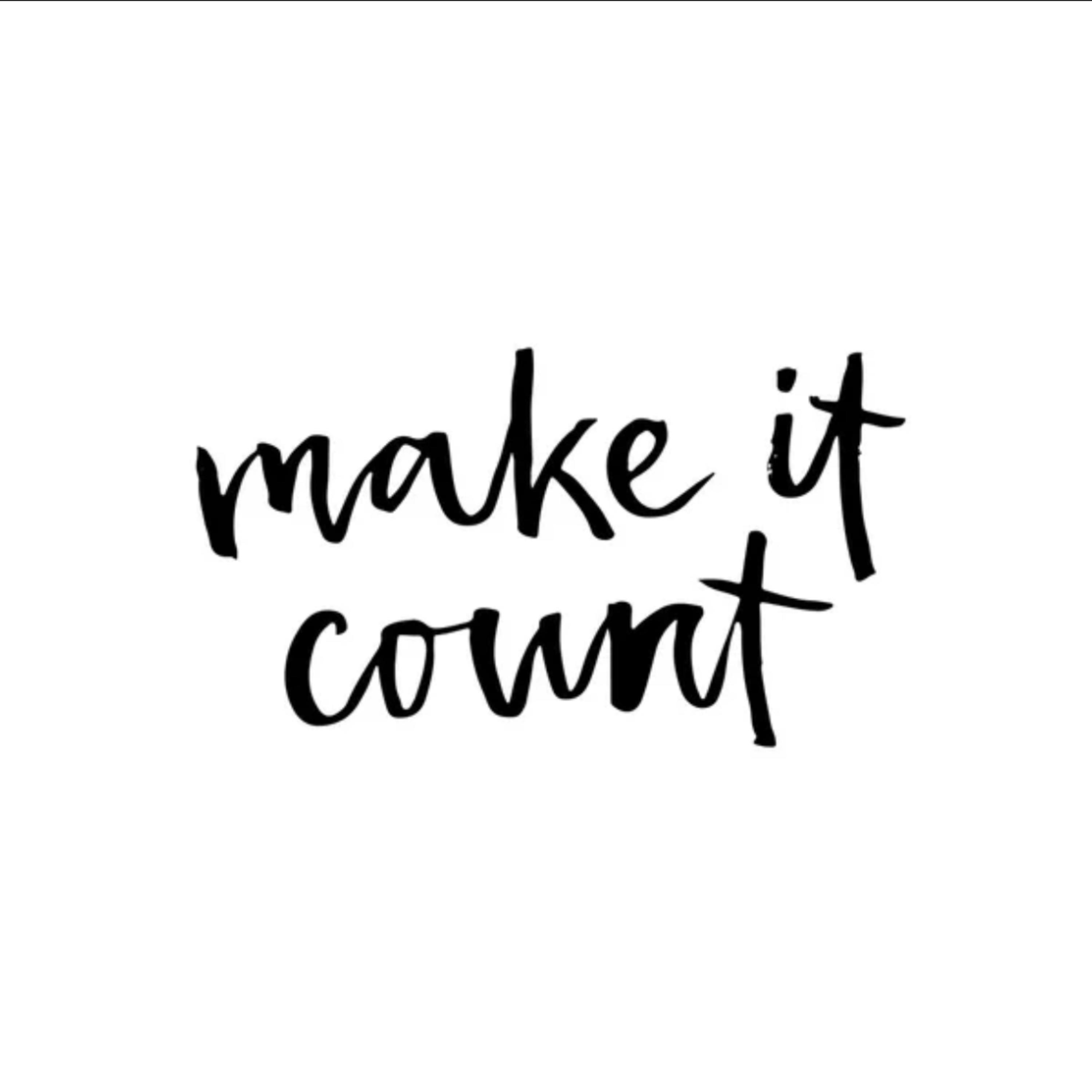 Make It Count artwork