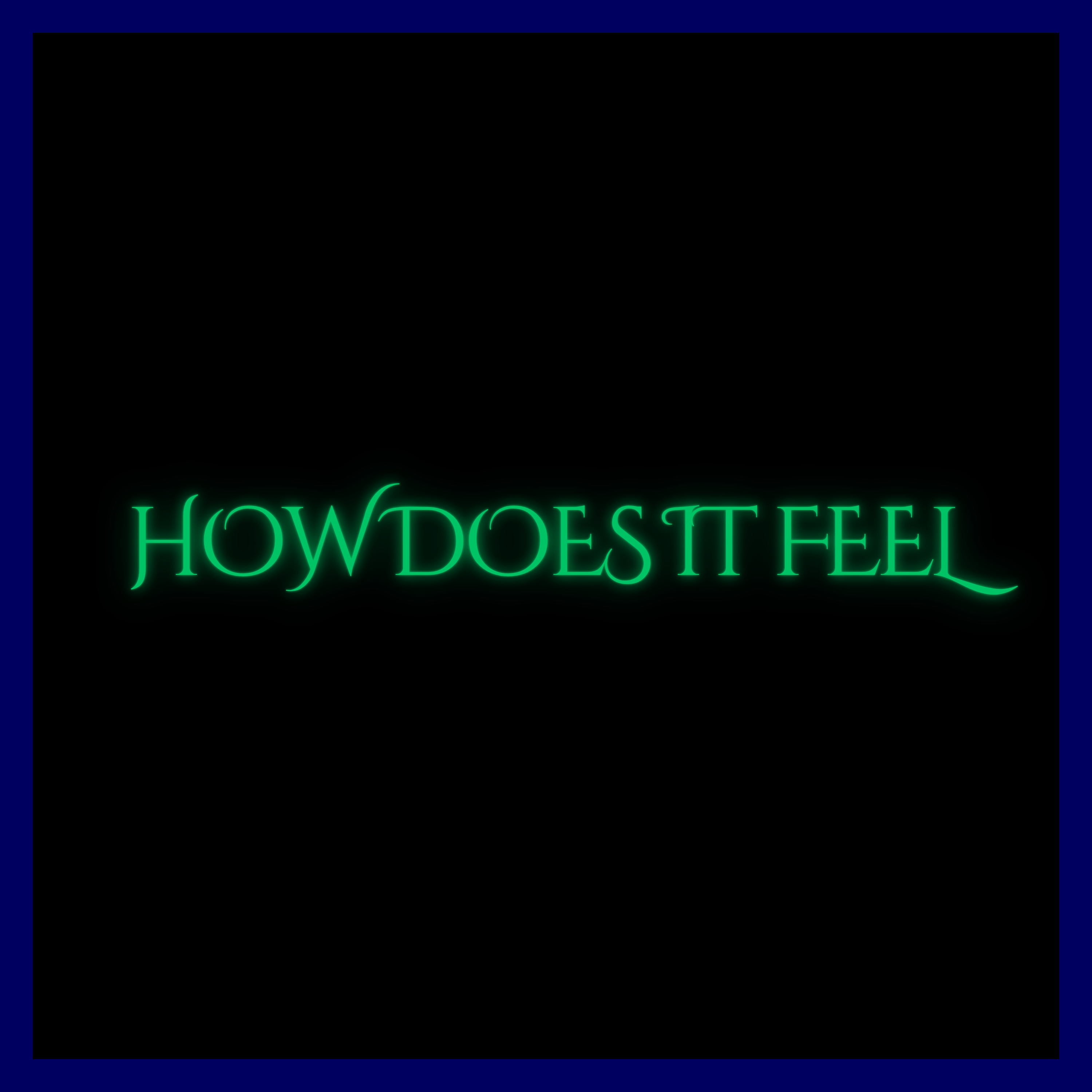 How does it feel (slowed and reverb) artwork