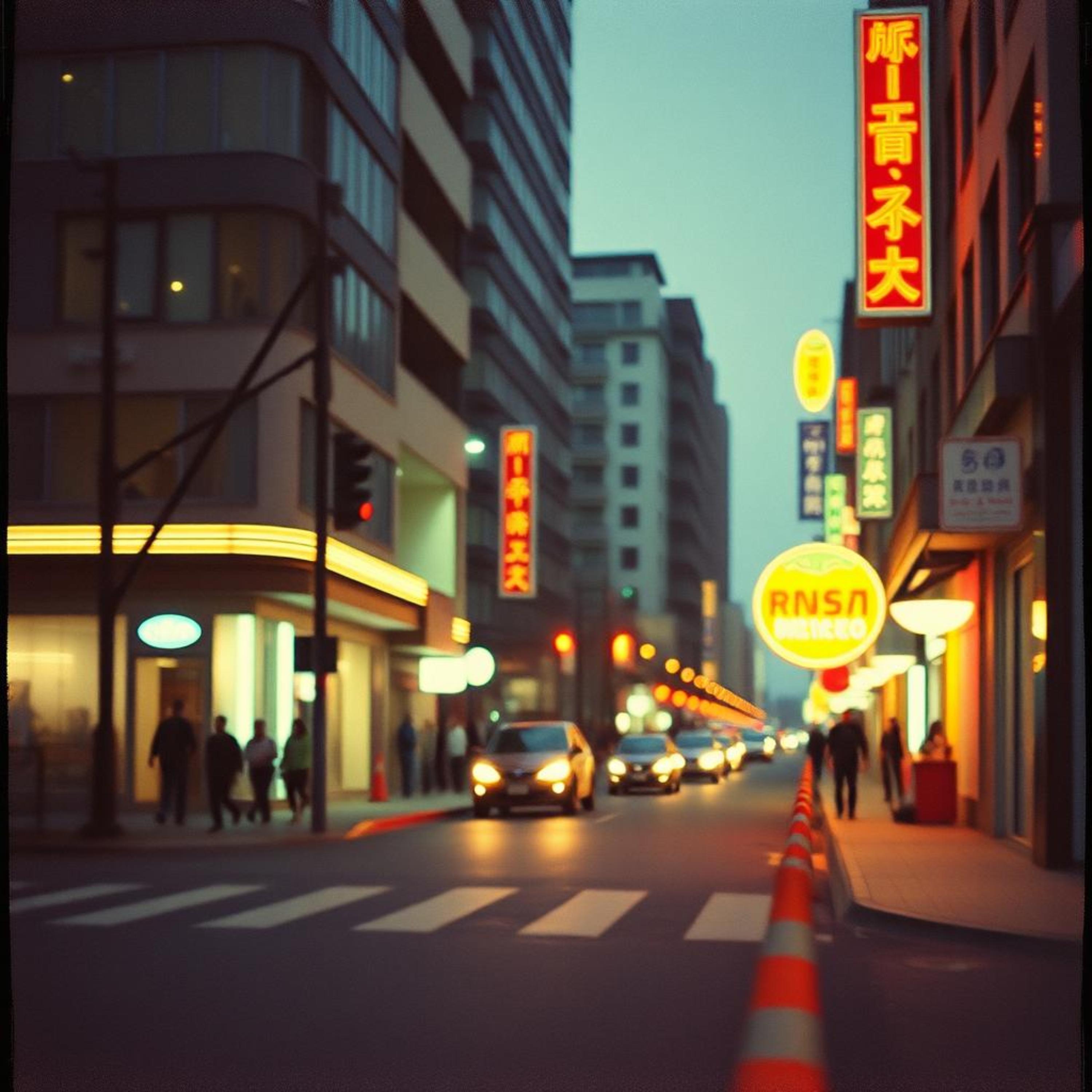 Whispers in Times Square Rain artwork