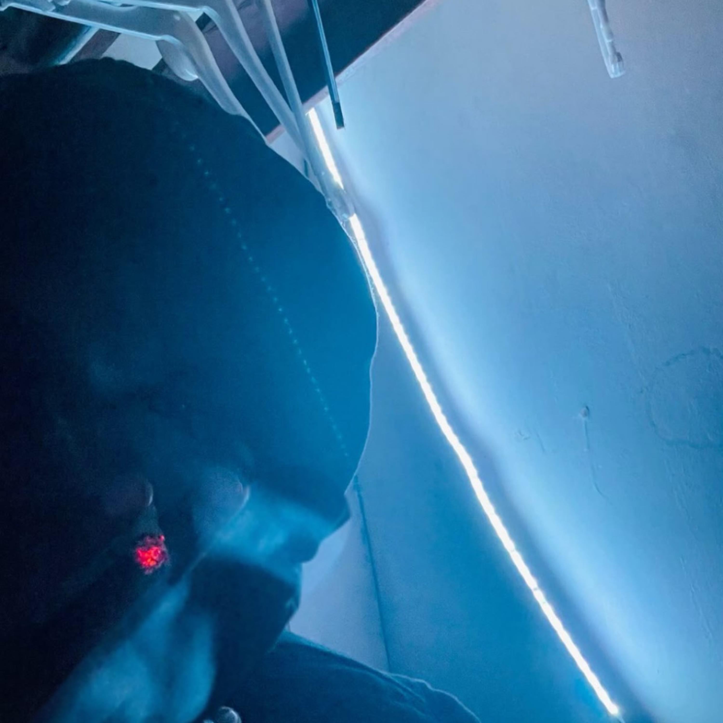 Smoking on artwork