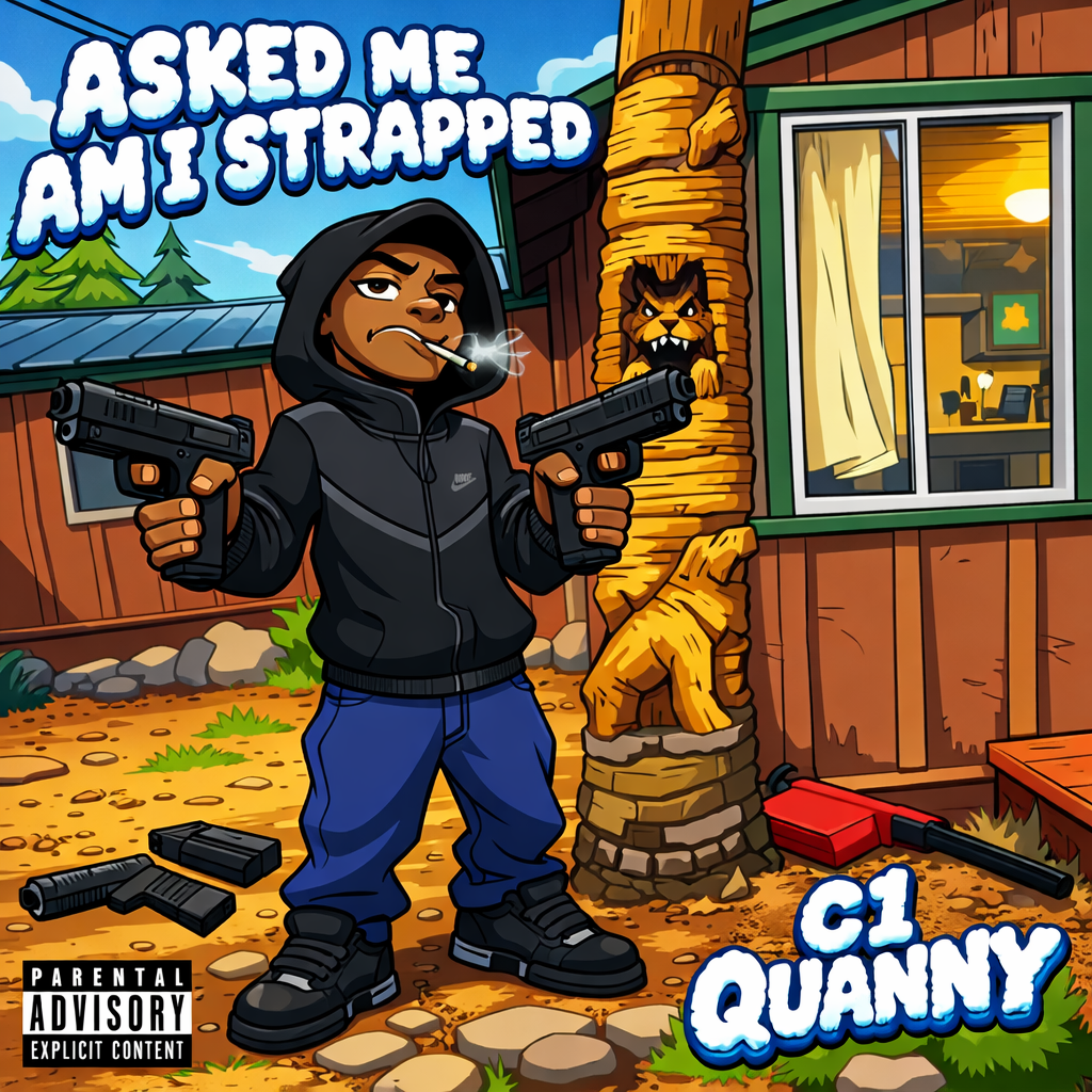 ASKED ME AM I STRAPPED artwork