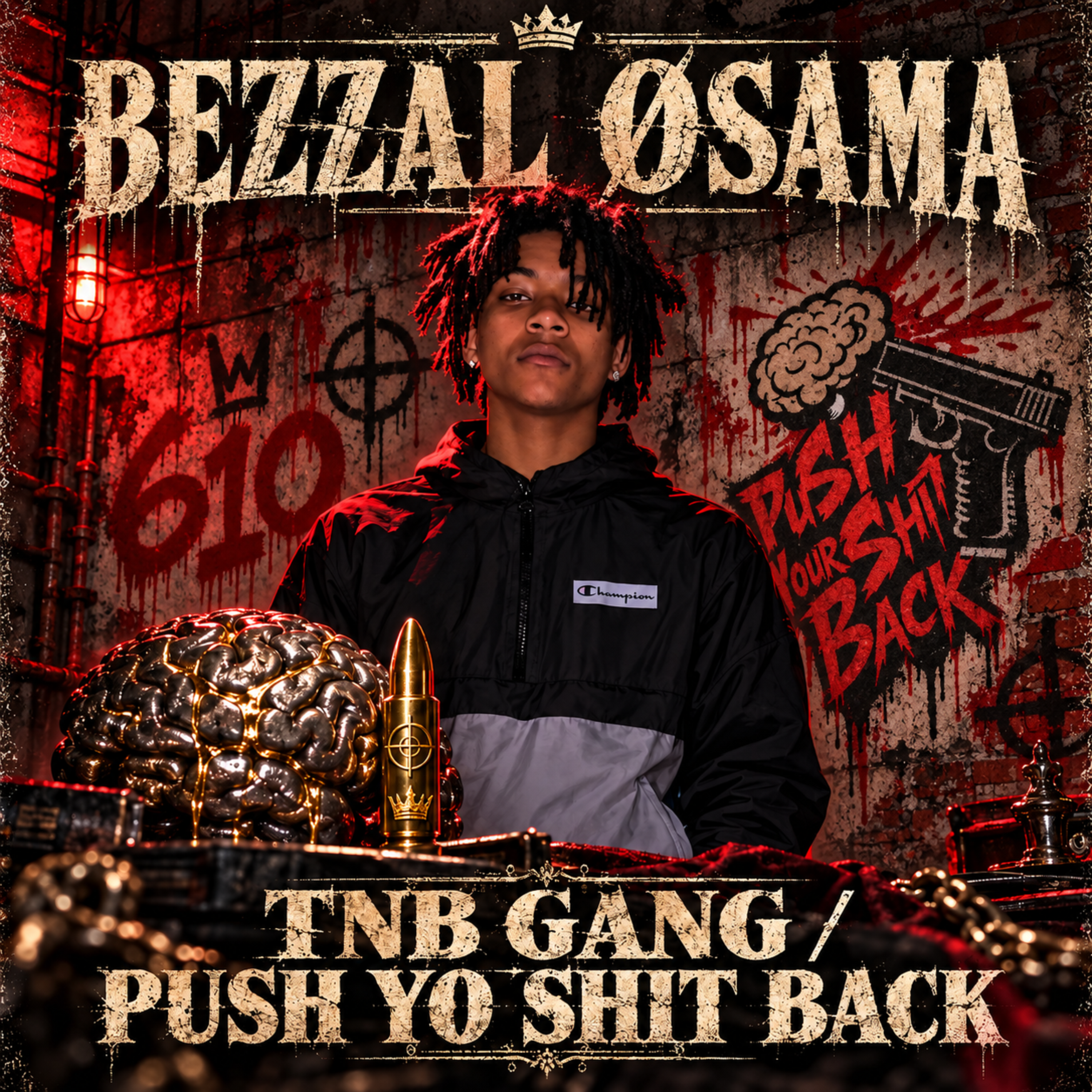 TNB GANG / Push Yo Shit Back by Bezzal Osama cover art