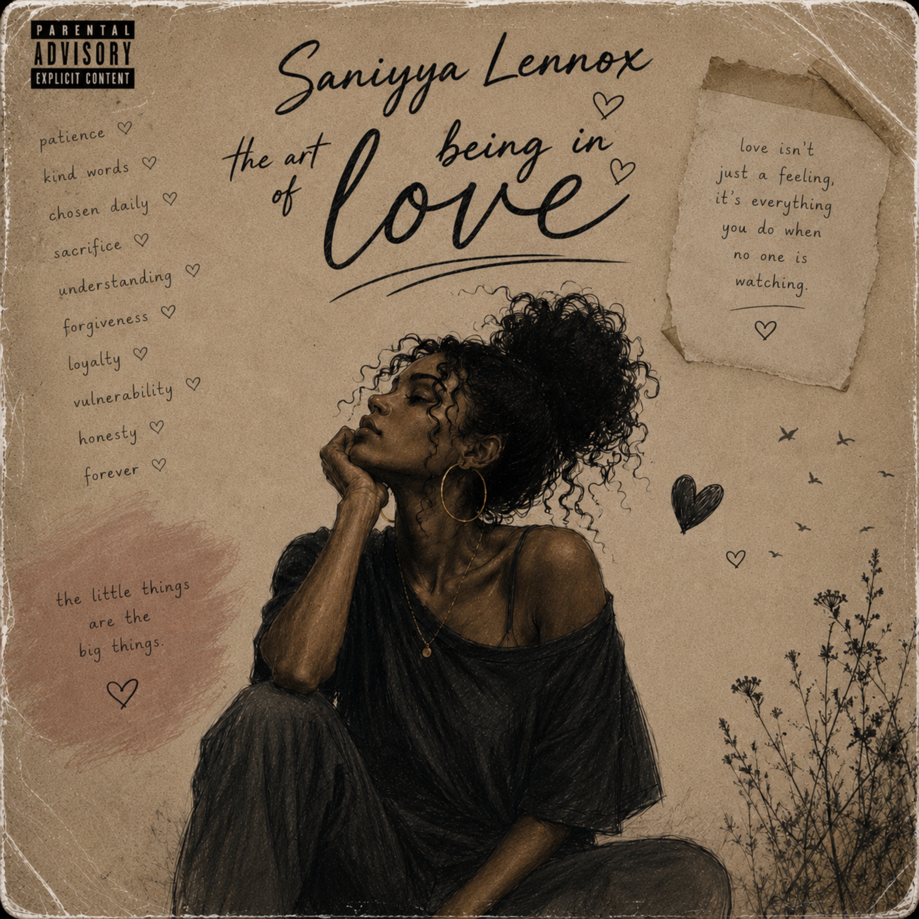 ART OF BEING IN LOVE by Saniyya Lennox cover art