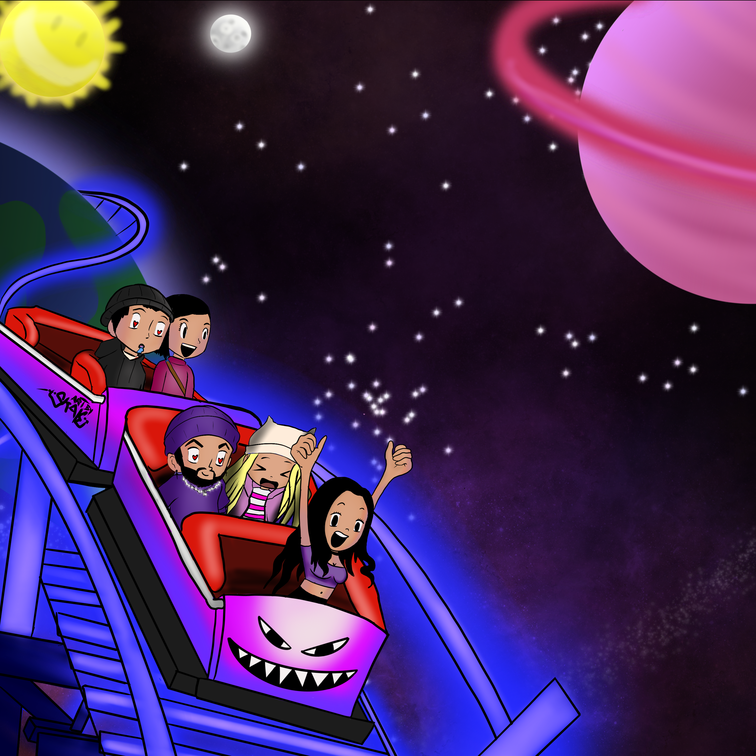rollercoaster artwork
