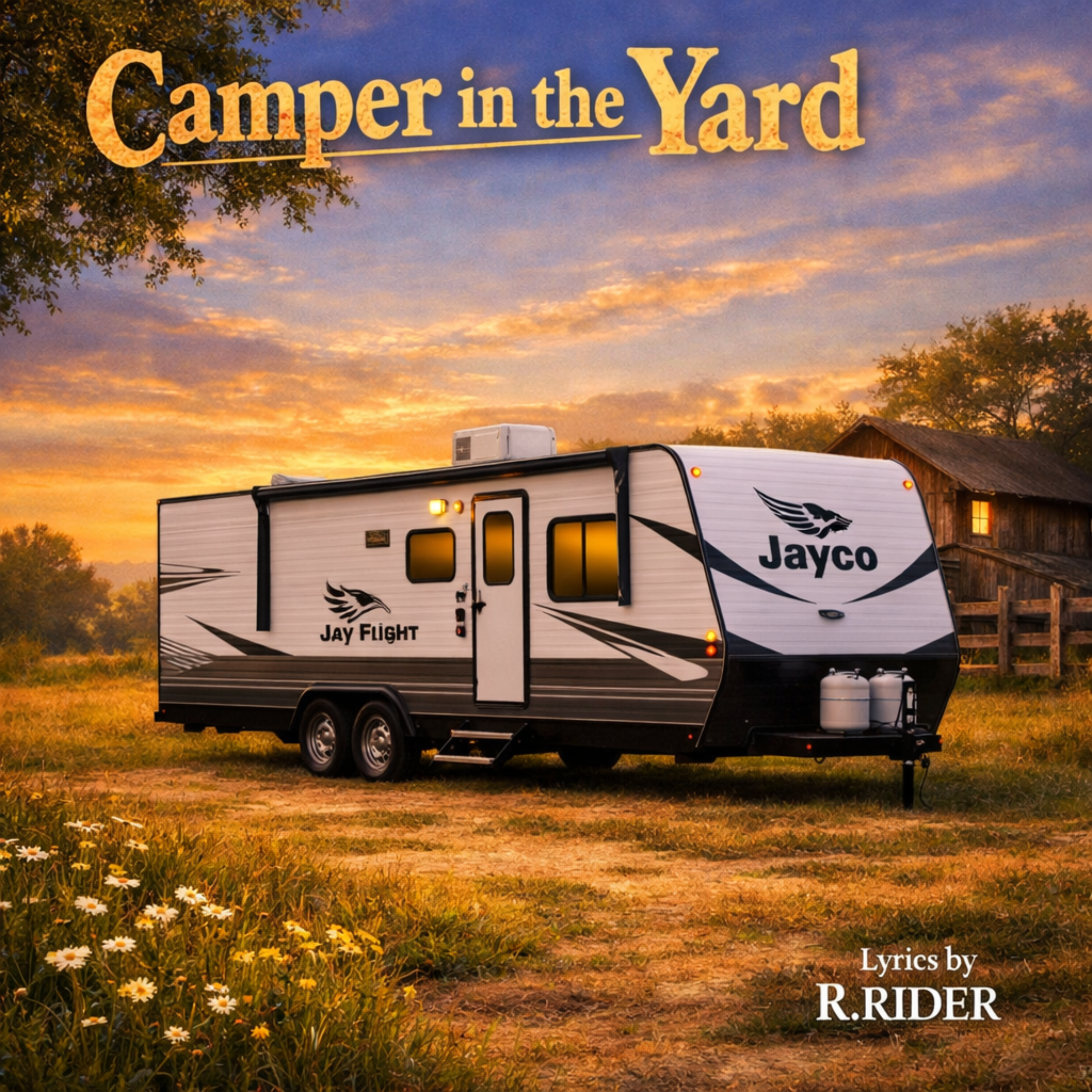 Camper in the Yard artwork