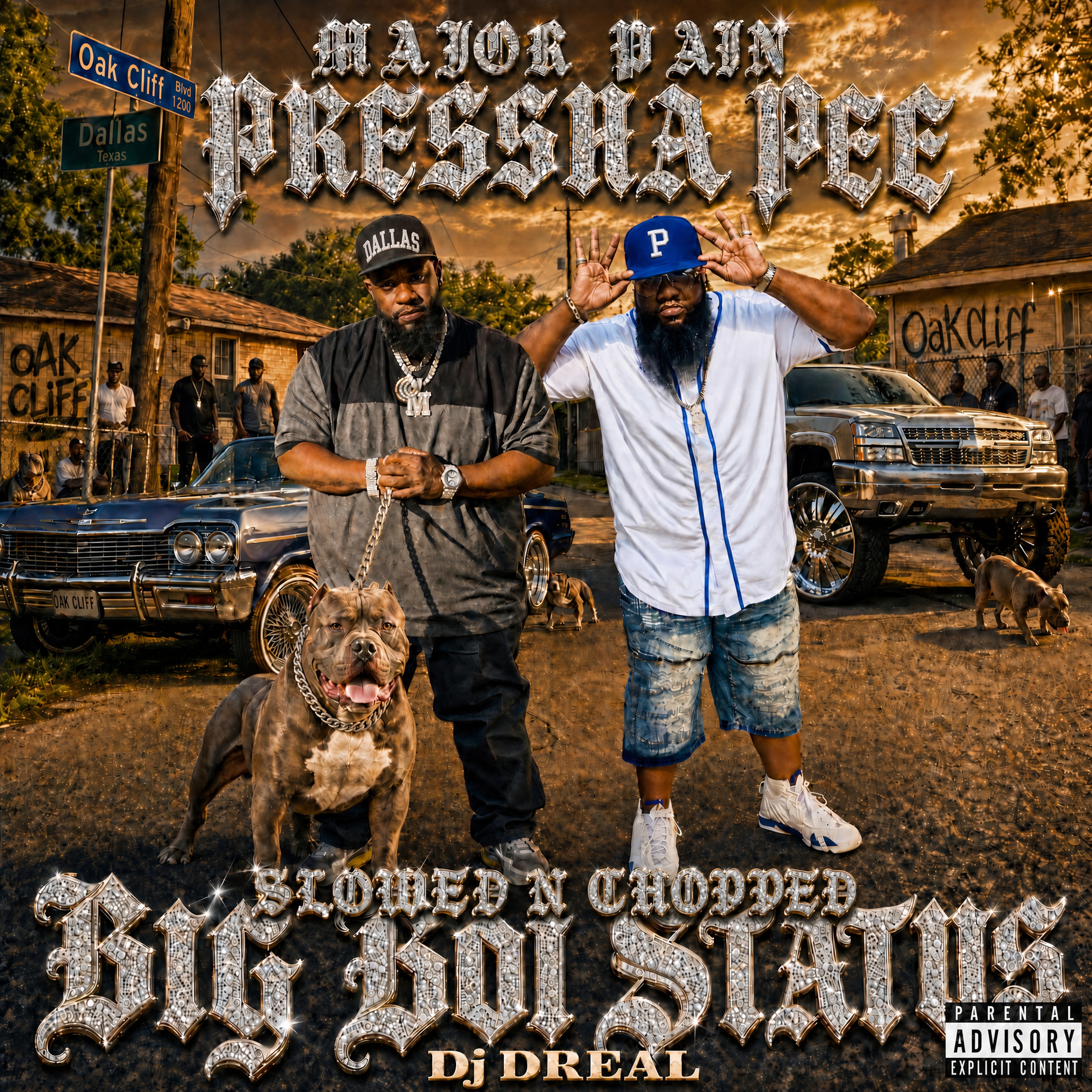 BIG BOI STATUS SLOWED N CHOPPED by Major pain cover art