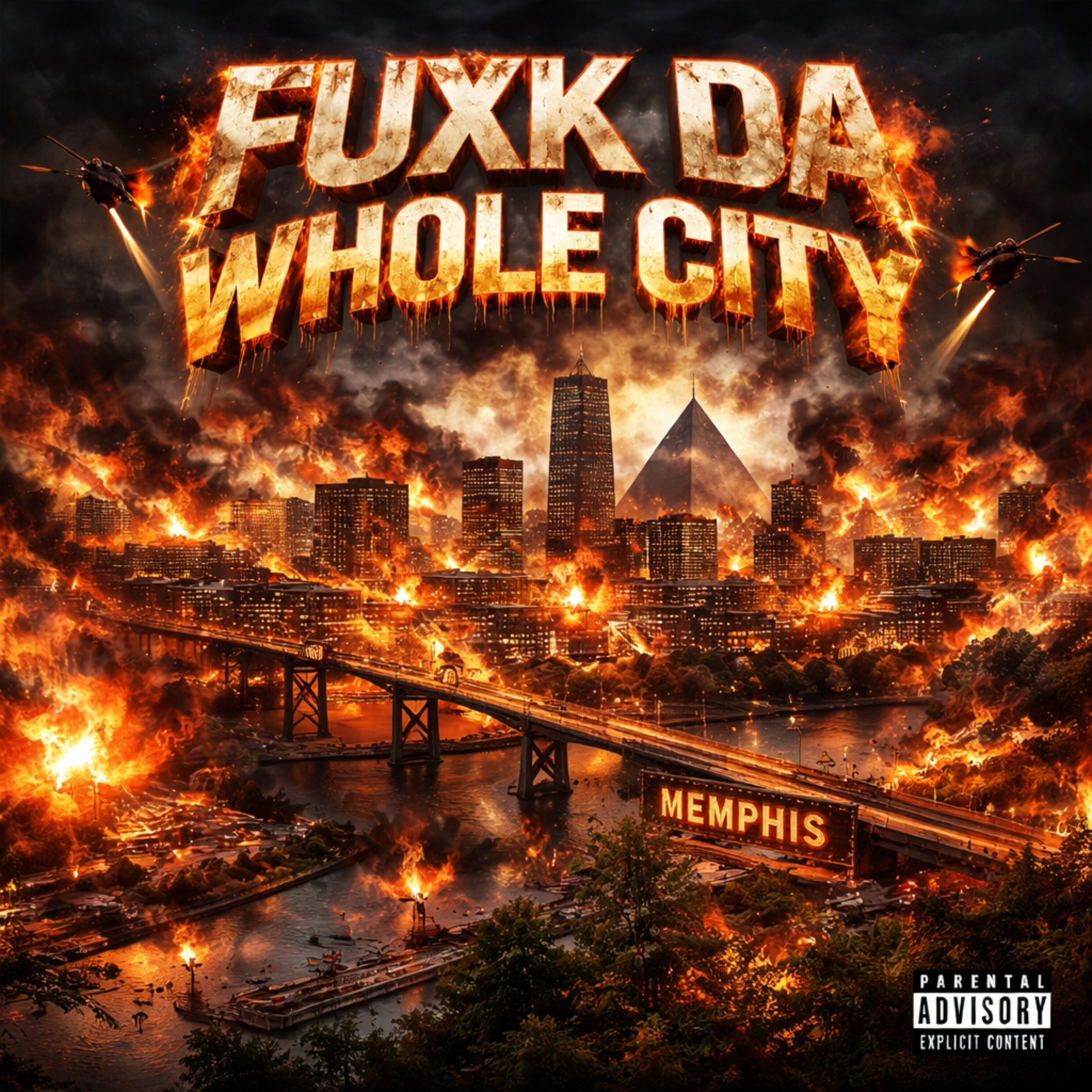 Fuxk Da Whole City artwork